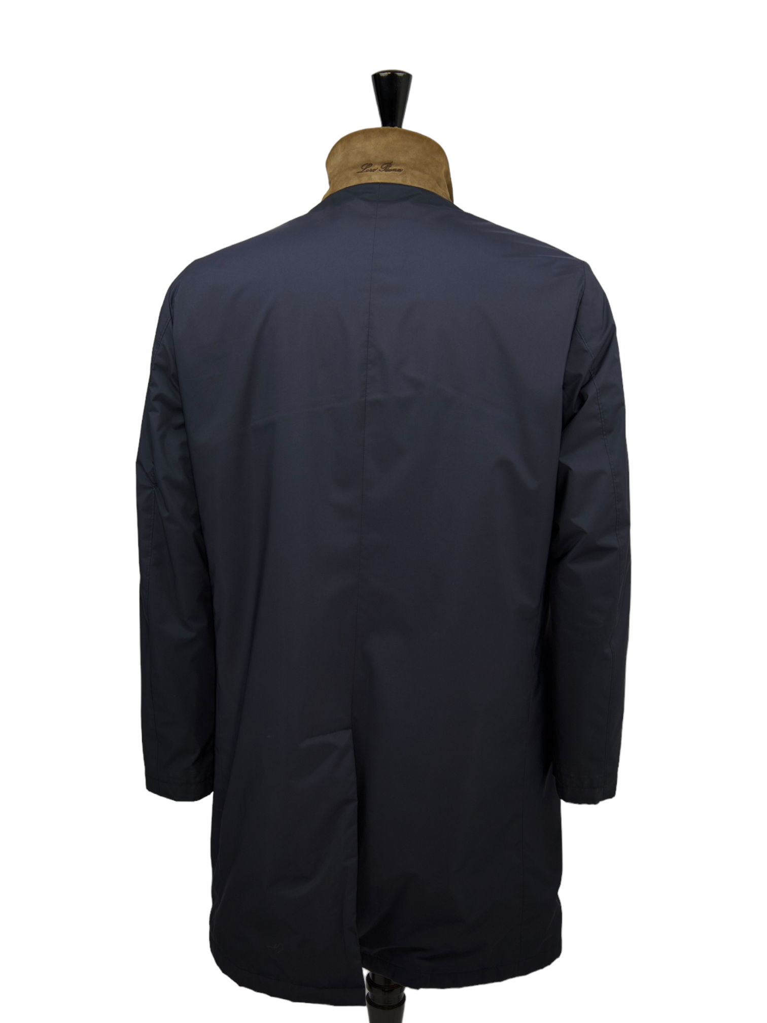 Loro Piana Navy Sebring Windmate Car Coat