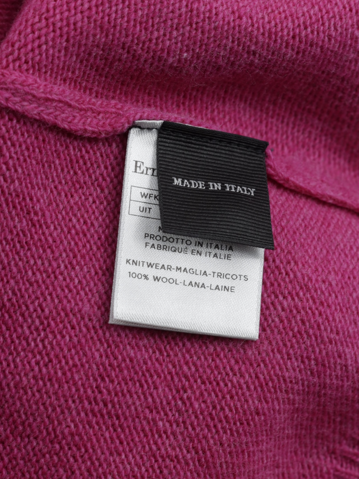 Ermenegildo Zegna Hot Pink Lightweight-Wool Half-Zip Sweater
