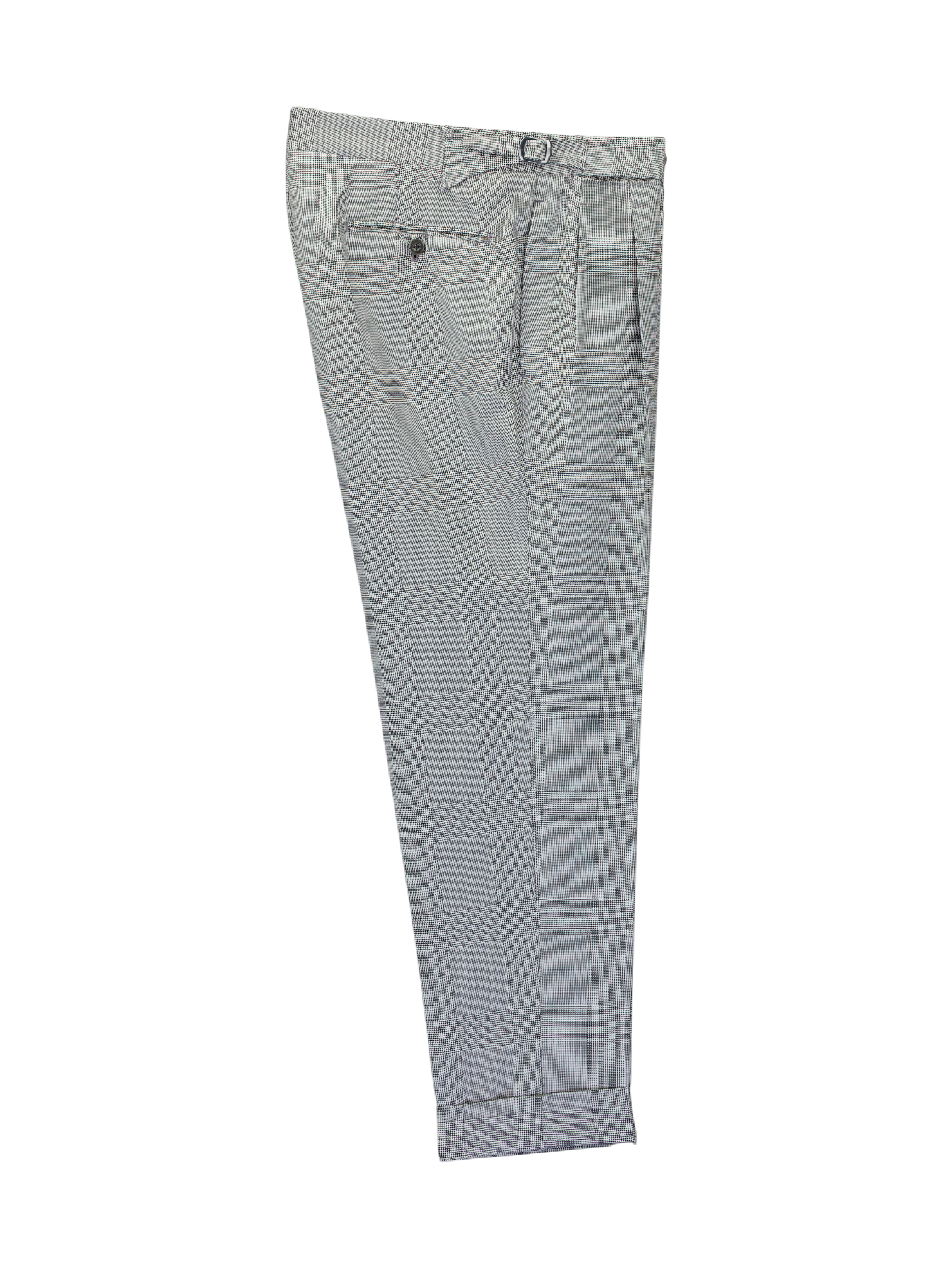 Orazio Luciano & Ambrosi Grey Double-Breasted Prince of Wales Suit