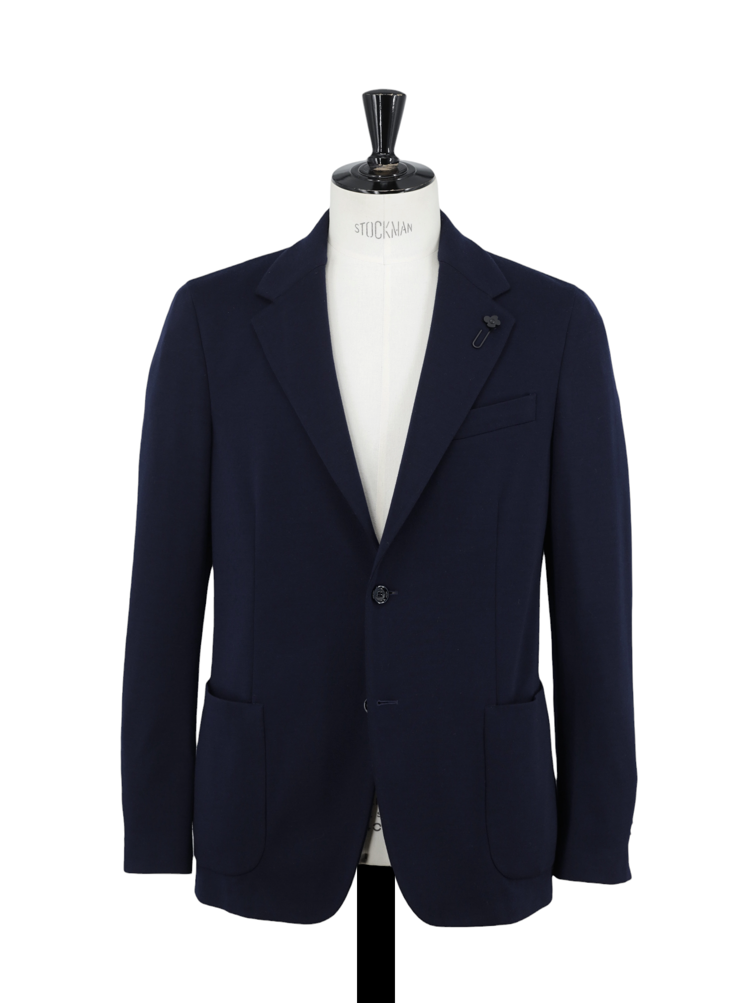 Lardini Navy Super 170's "Wish" & Stretch Knitted Jacket