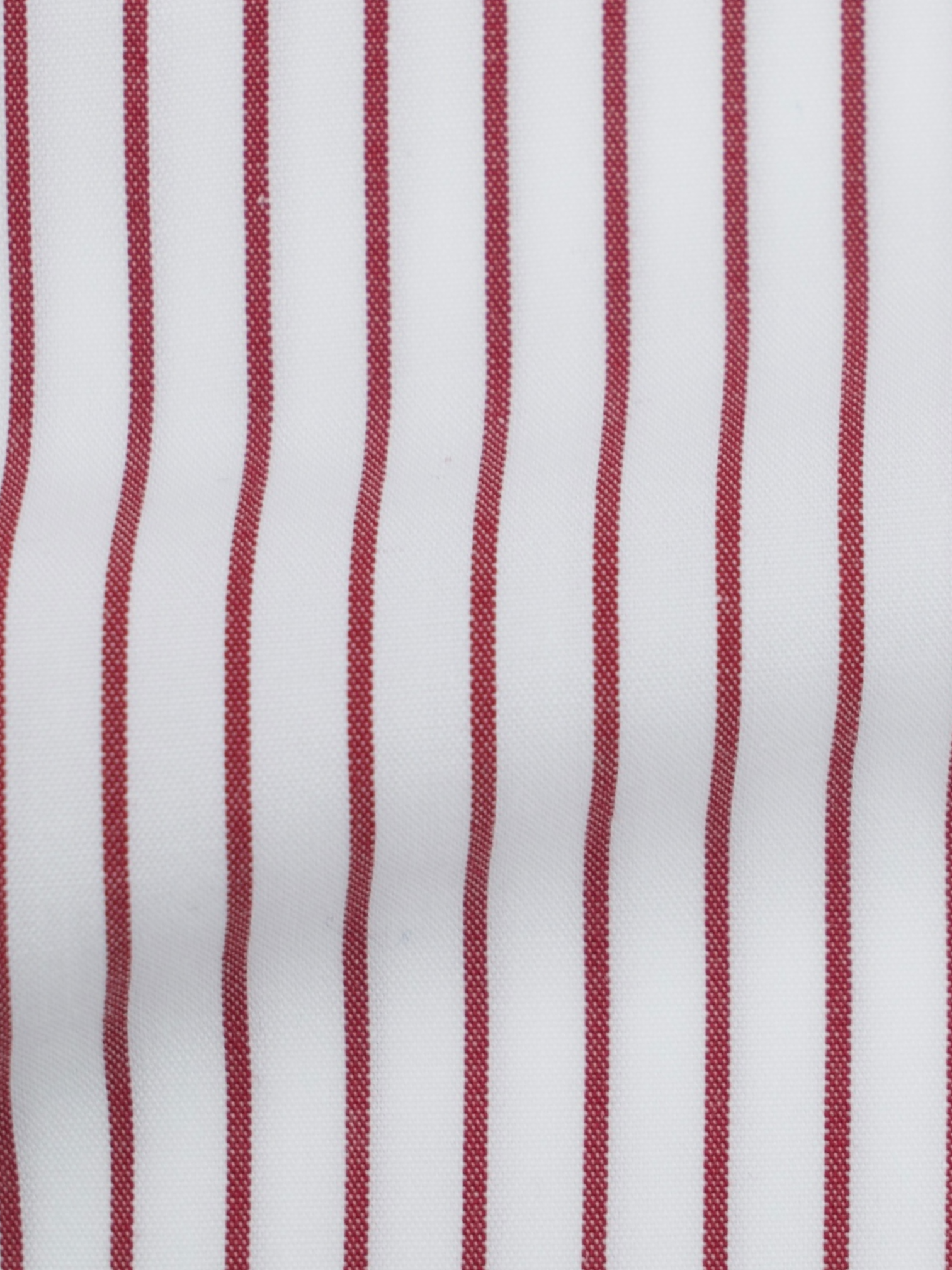 Fralbo White & Red Cotton Pinstripe Neapolitan Shirt