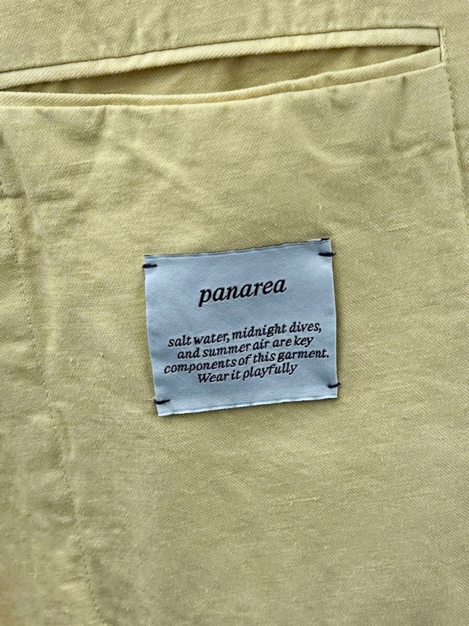 Caruso Yellow Cotton Blend Panarea Jacket