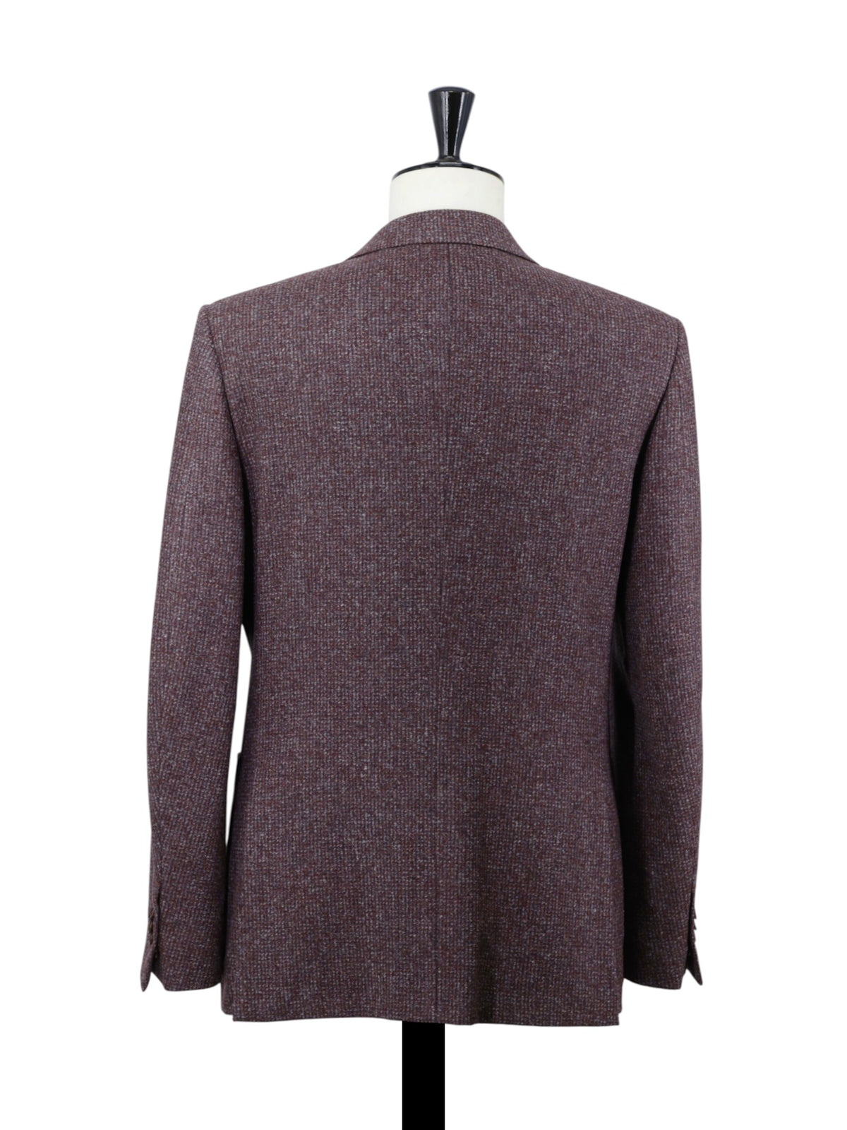 Ermenegildo Zegna Dusty Red Wool, Silk & Cashmere Micro-Pattern Mila Jacket