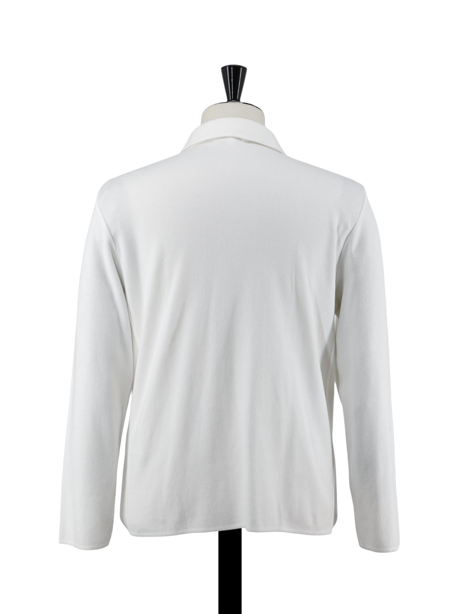 Lardini White Jersey-Knitted Cotton Overshirt
