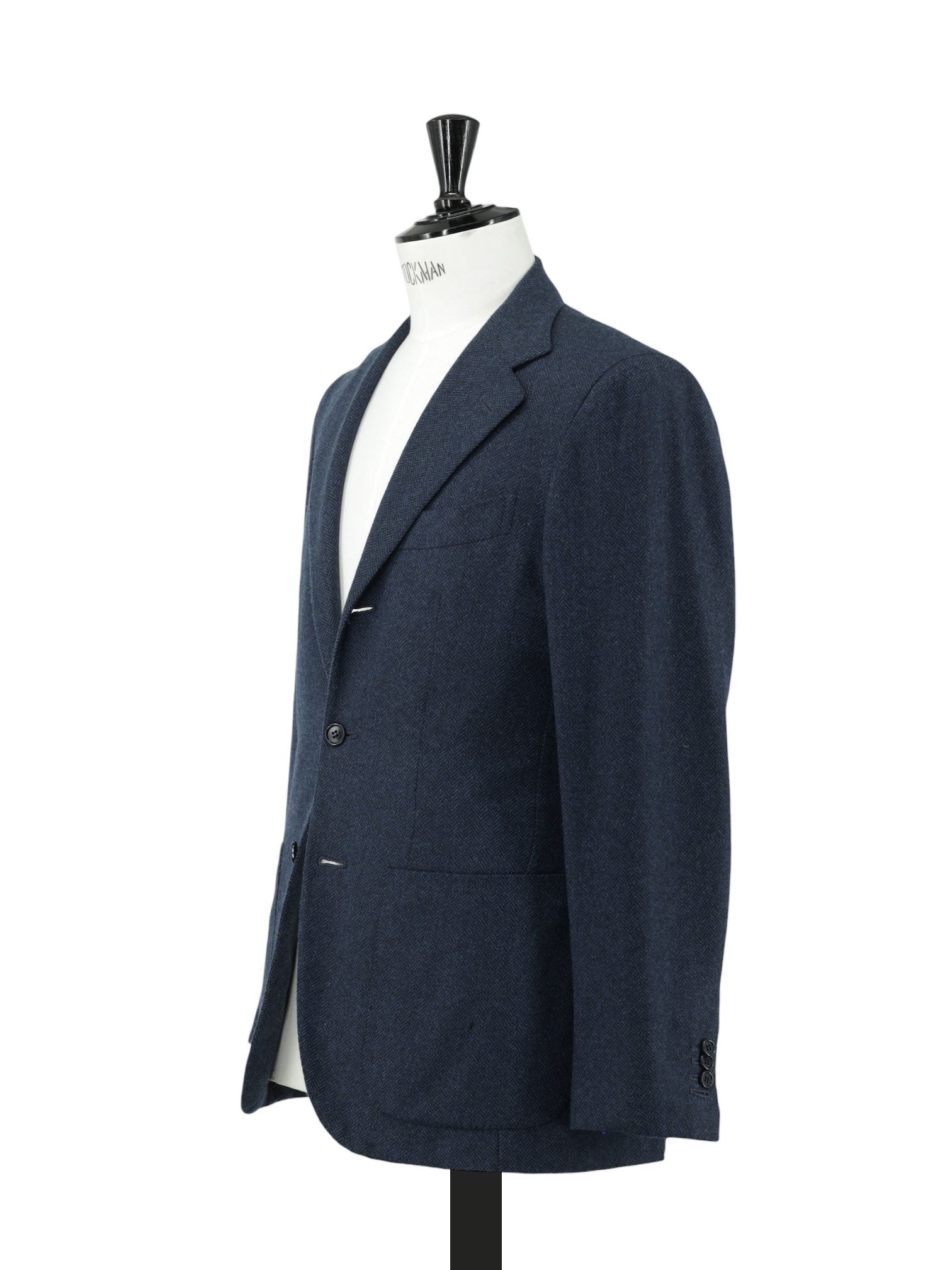 Kiton Dark Teal Pure-Cashmere Herringbone "Cipa 1960" Jacket