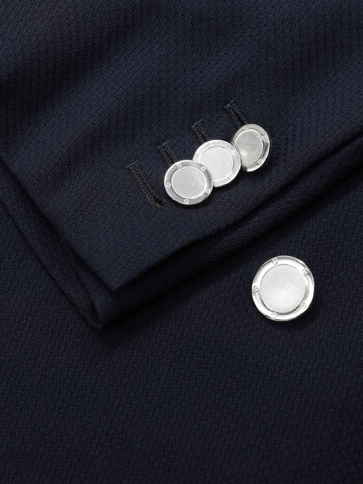 Ermenegildo Zegna Navy Double Breasted "Cool-Effect" Wool Milano Easy Jacket