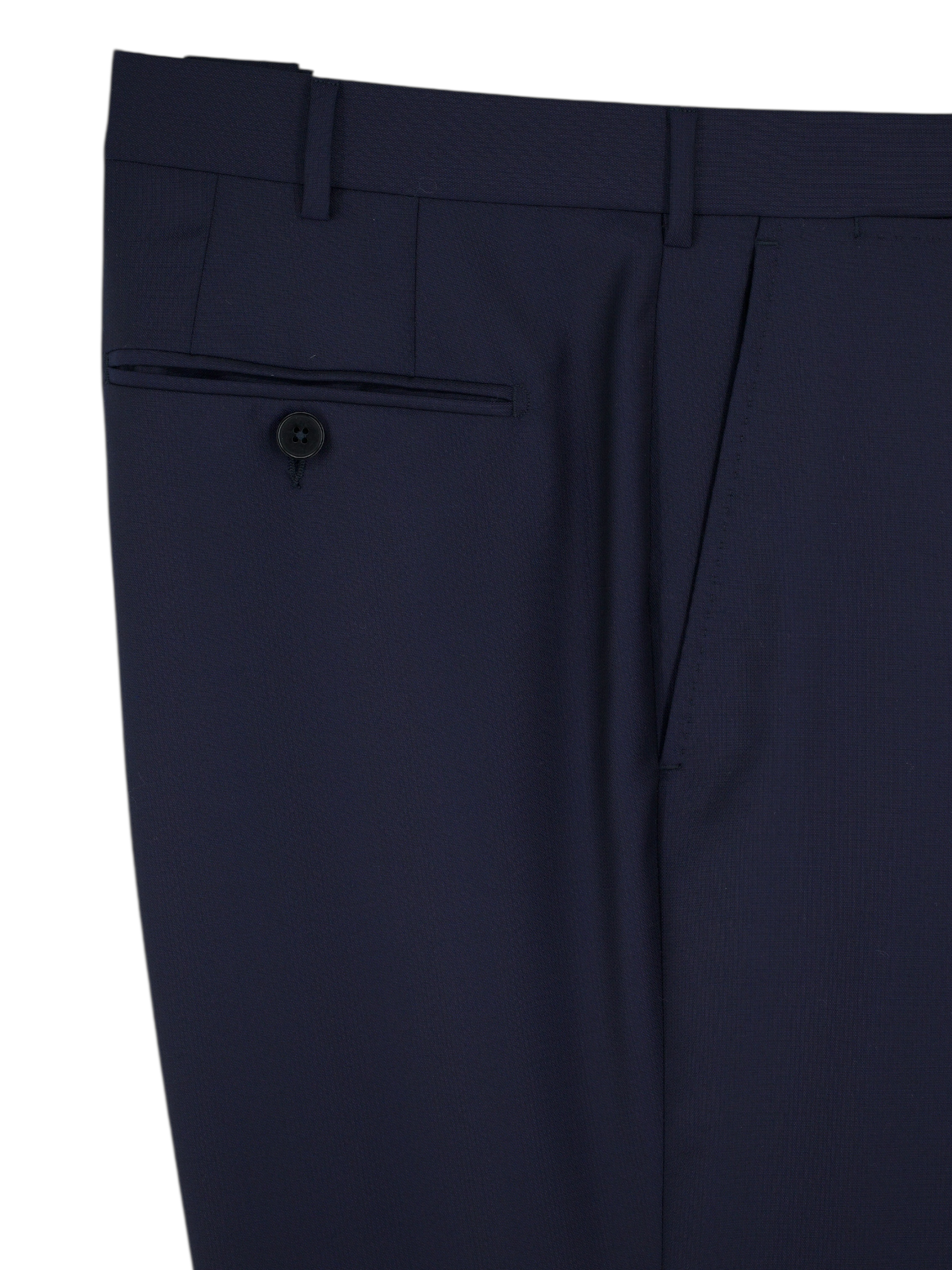 Ermenegildo Zegna Navy Trofeo Micro-Pattern Milano Easy Suit