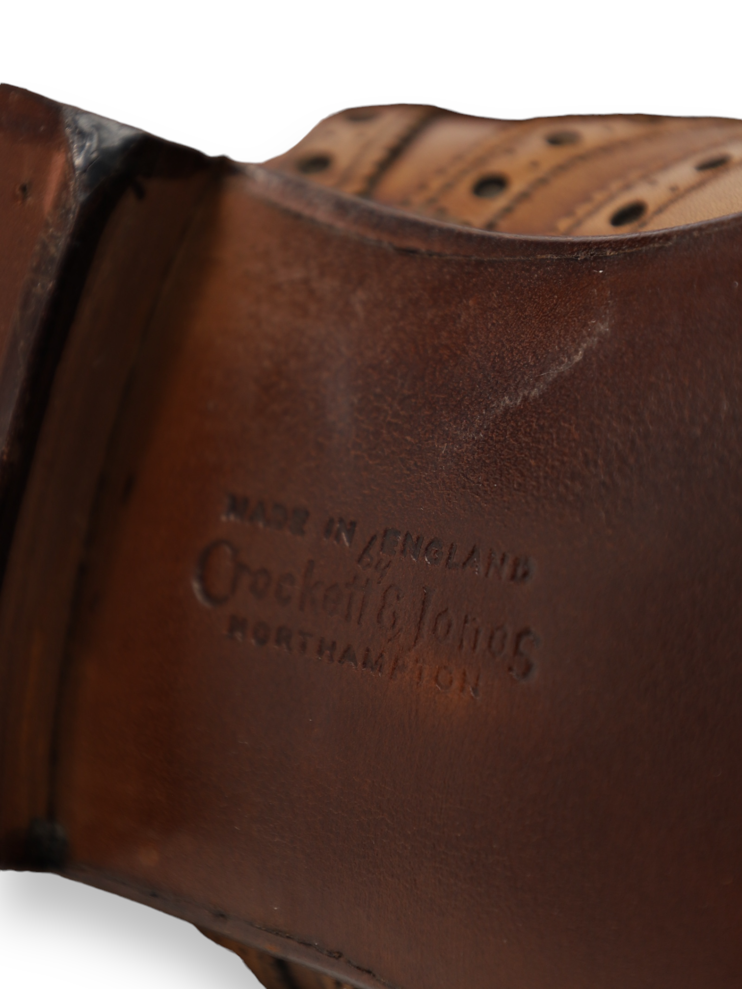Crockett & Jones Cognac Brown Atherstone Wingtip Derby Lace-ups