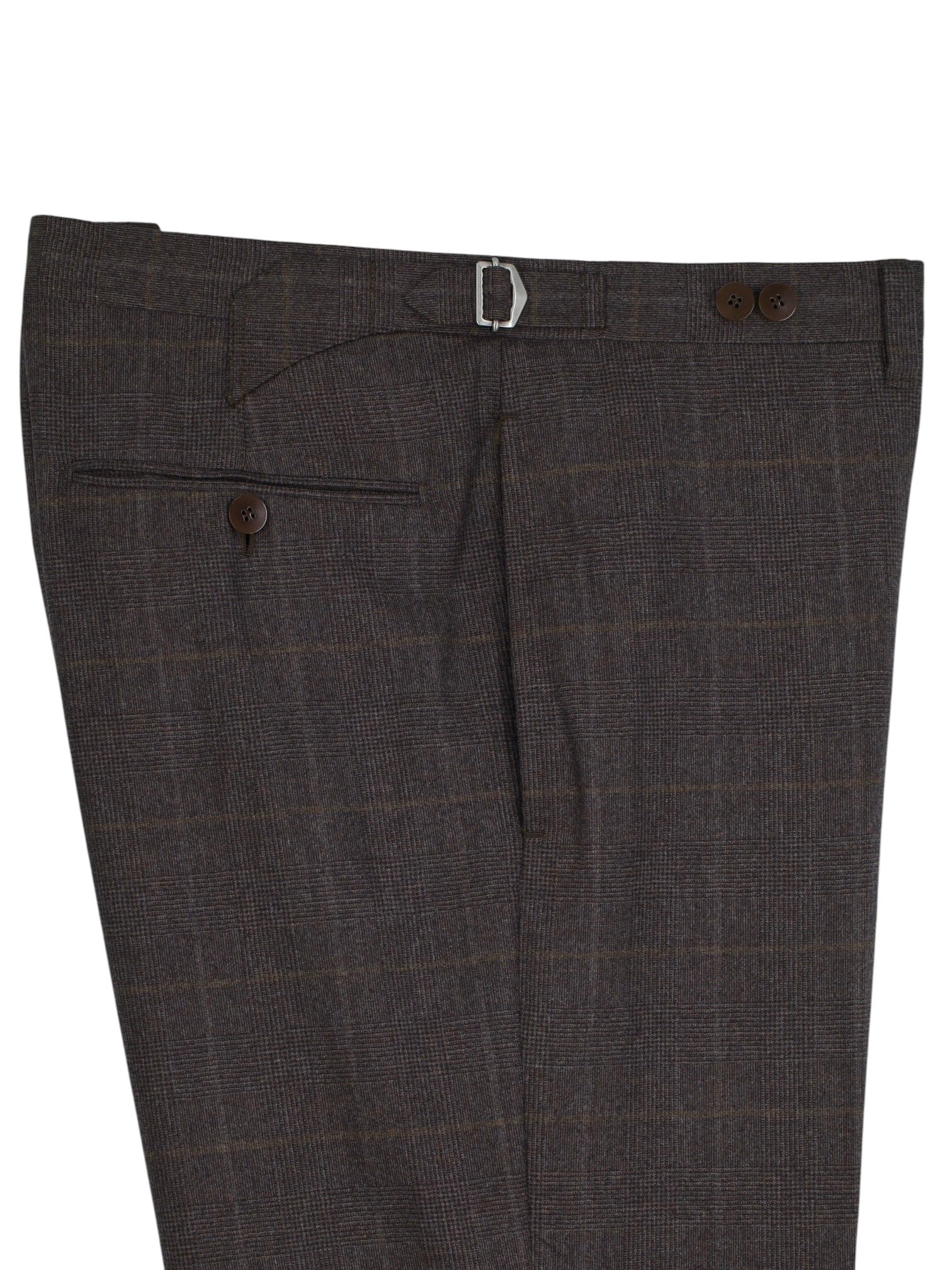 Cesare Attolini Dark Taupe Cashmere & Silk Checkered Winter Suit