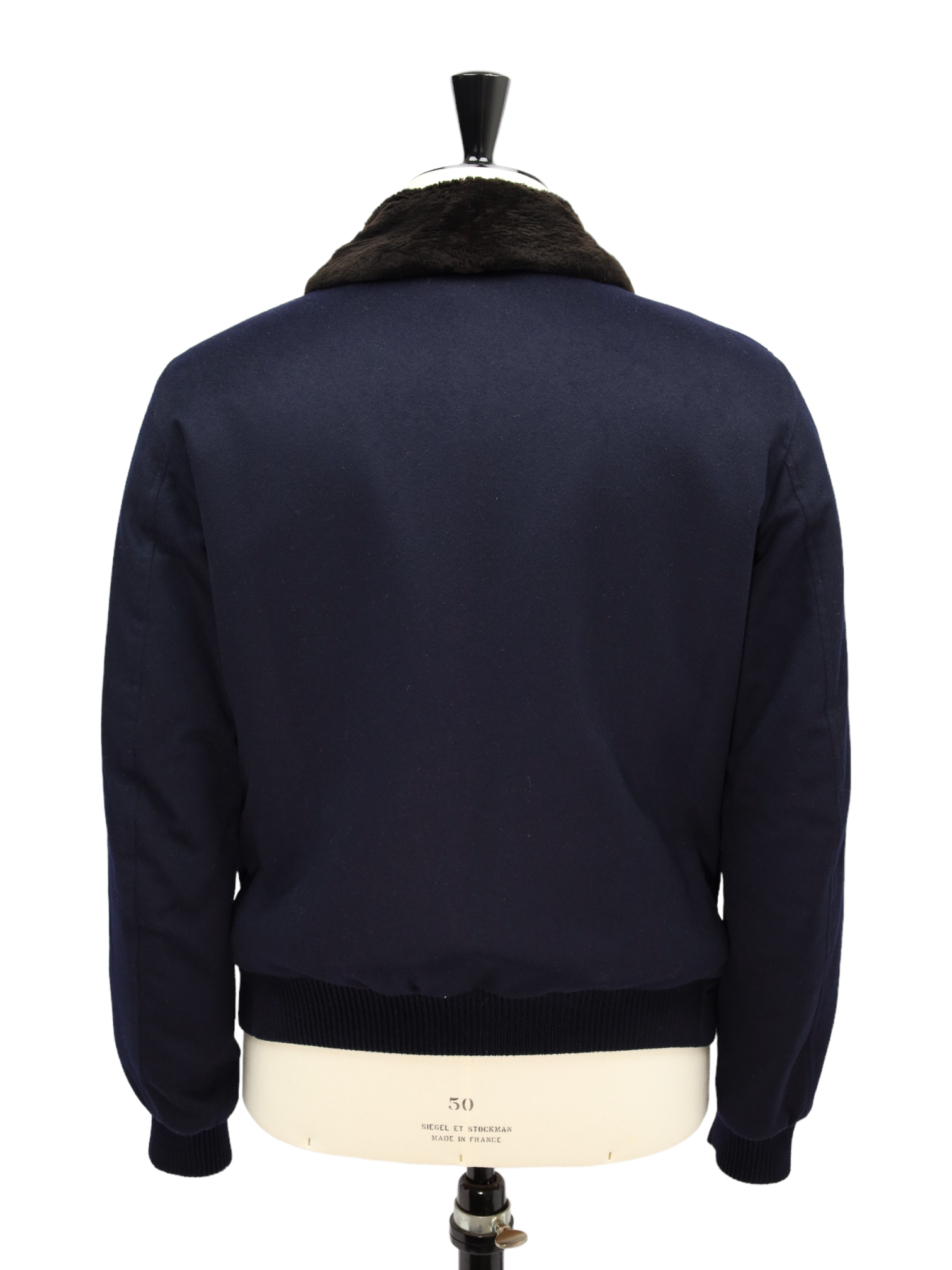 Cesare Attolini Navy Cashmere & Castorino Pilot Jacket