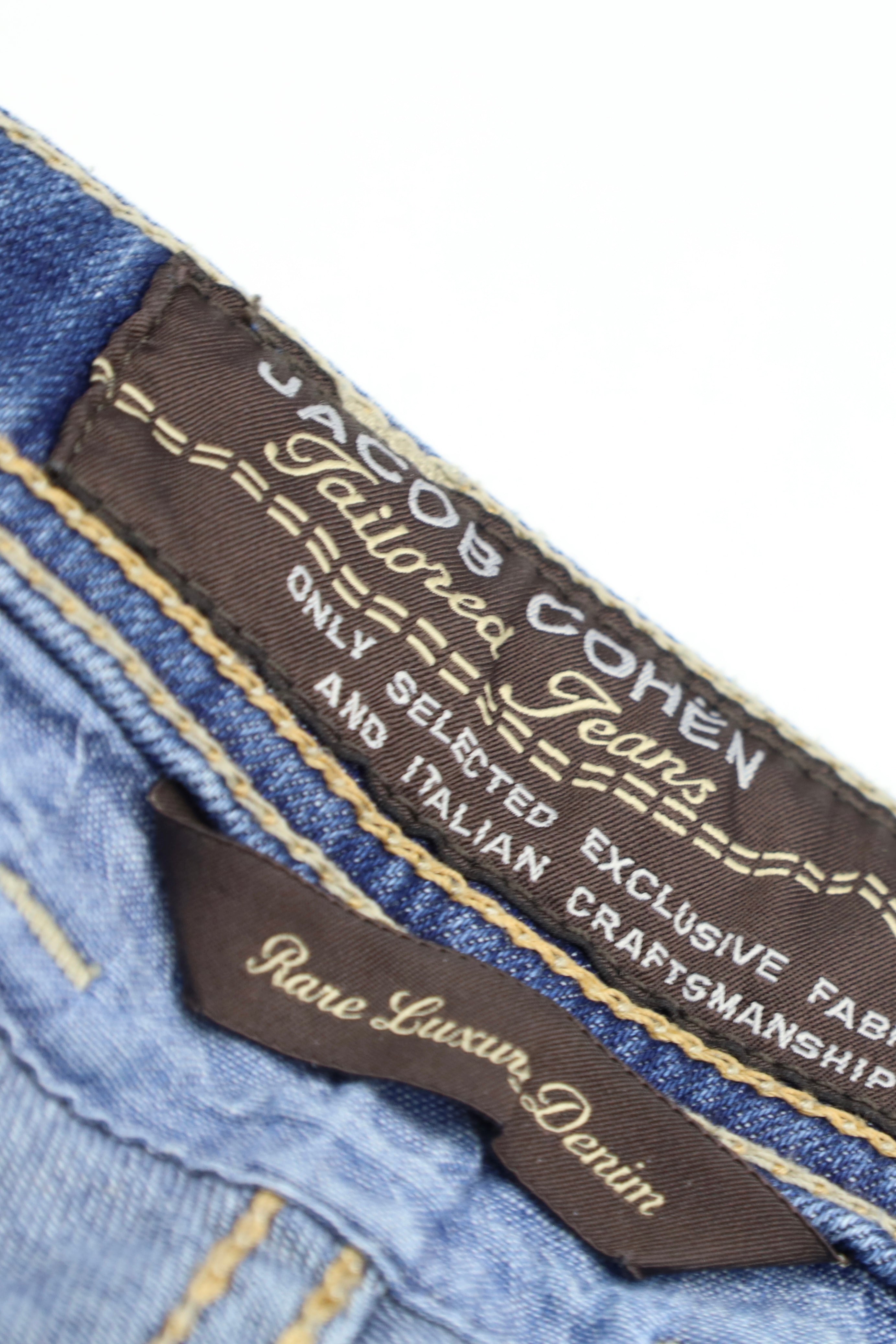 Jacob Cohen Denim Blue Cotton & Elastane 688 Jeans