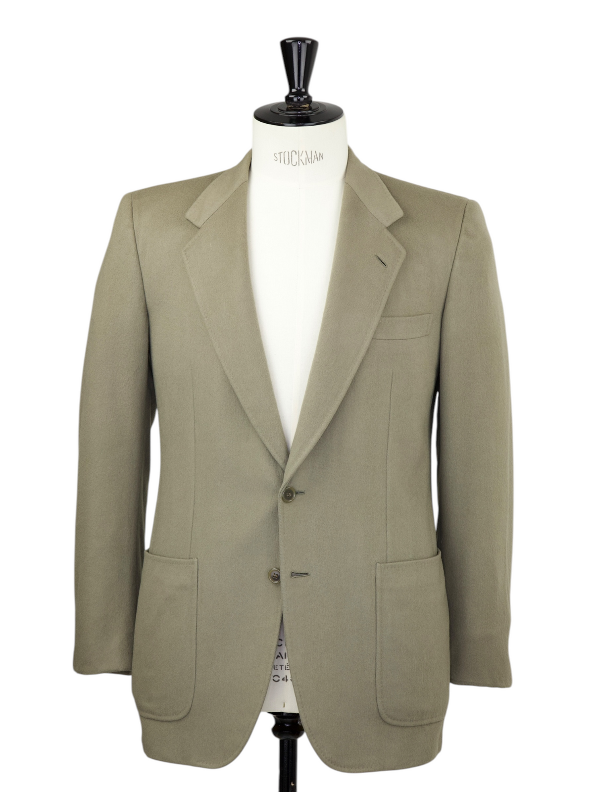 Brioni カシミヤ50% リネン50% グリーン テーラードジャケット 52 Brioni Olive Green Cashmere & Wool Jacket