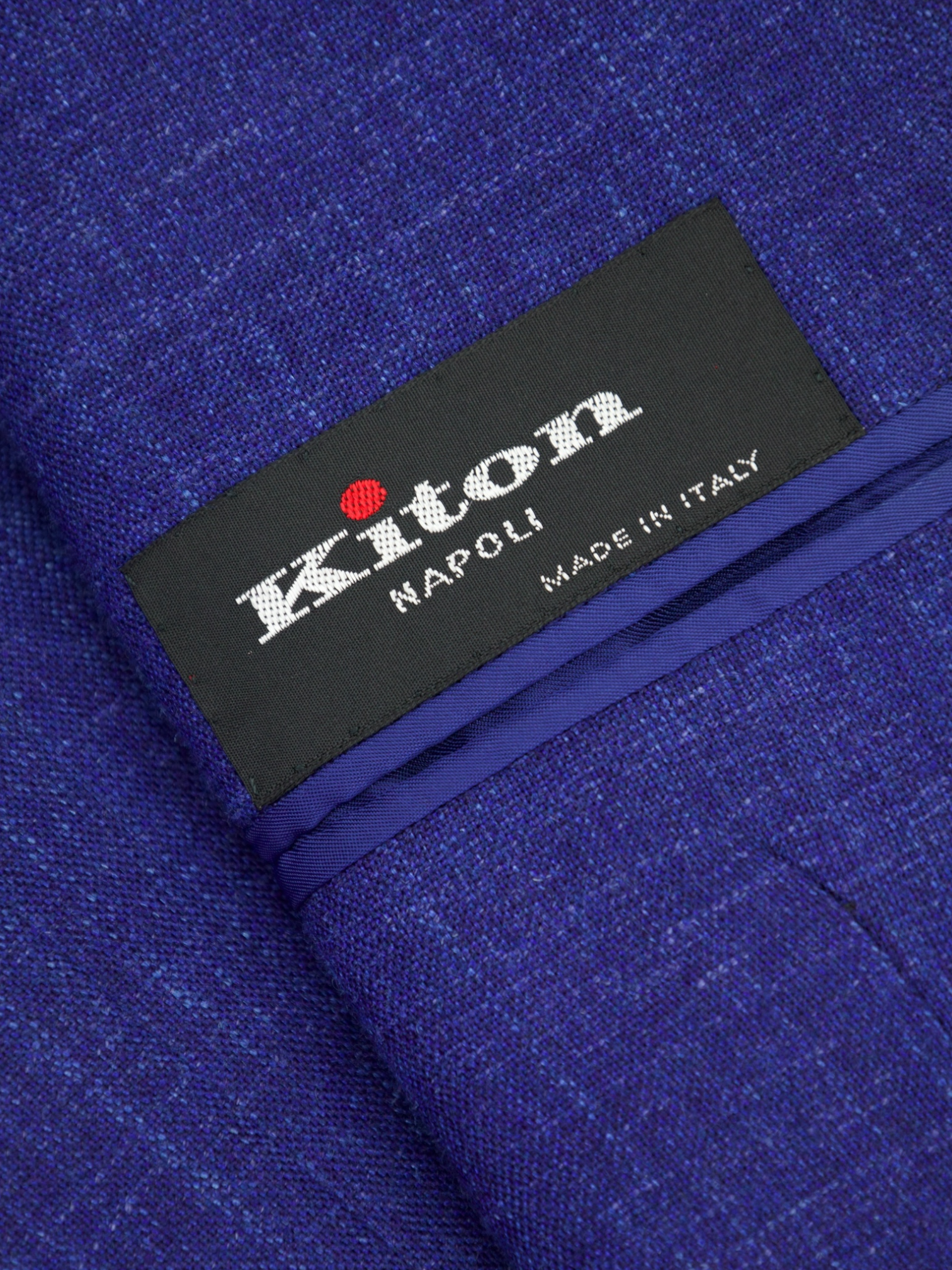 Kiton Cobalt Blue Cashmere, Linen and Silk Melange Suit