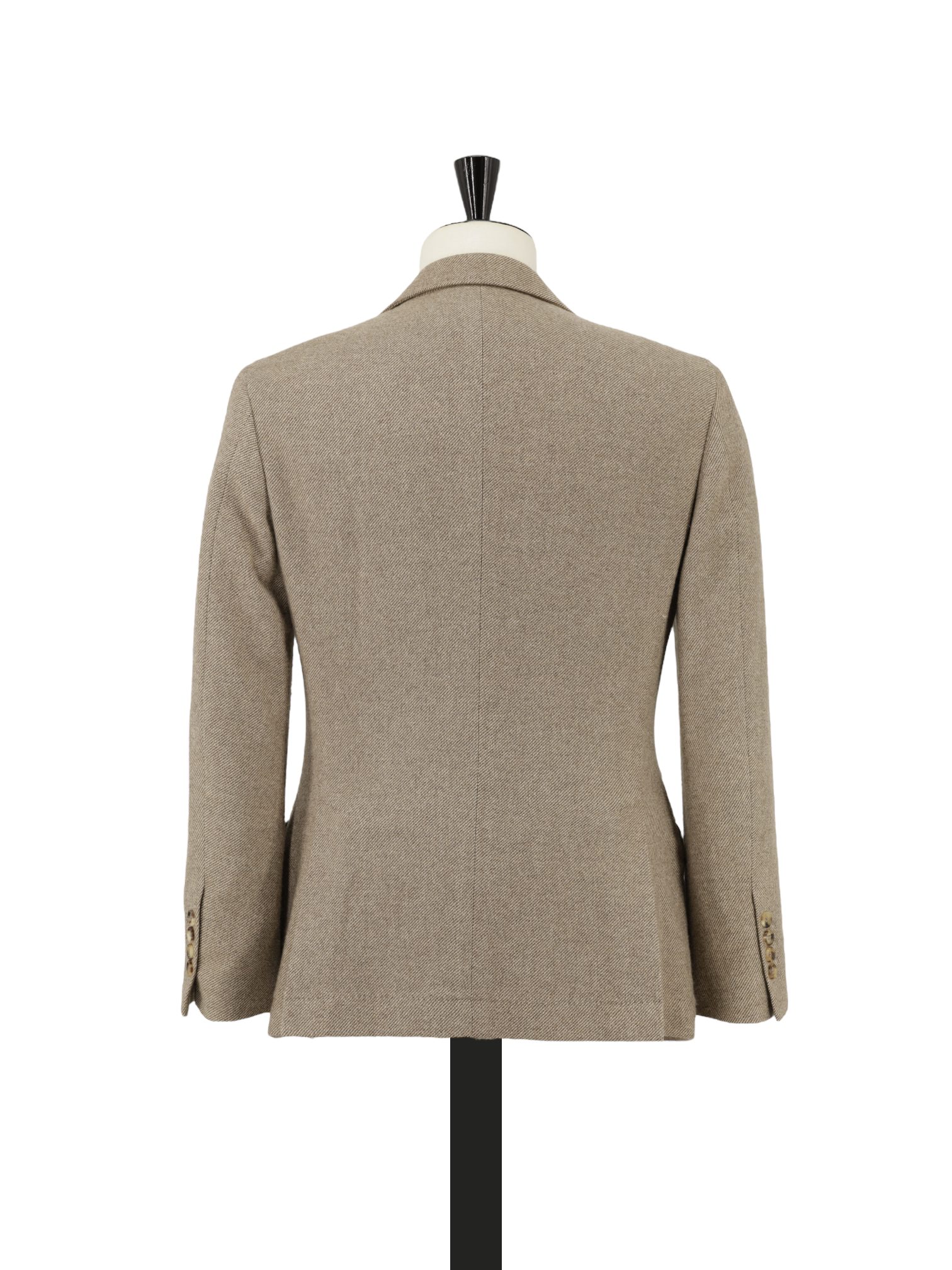 Brunello Cucinelli Light Brown Cashmere & Wool Twill Jacket