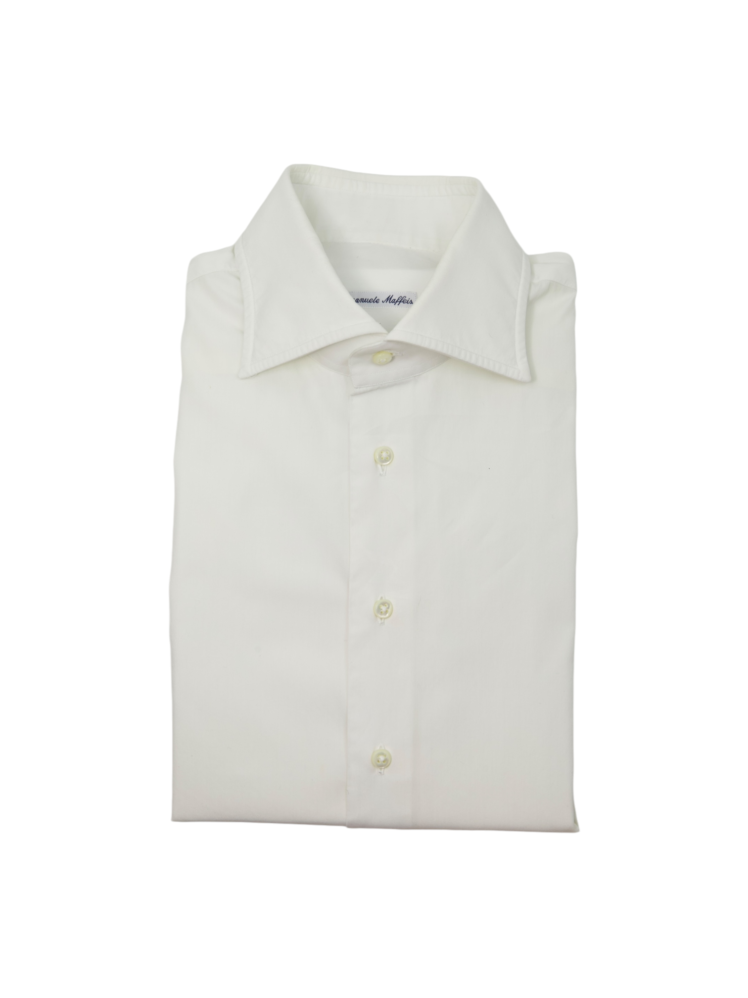 Emanuele Maffeis White Cotton Shirt
