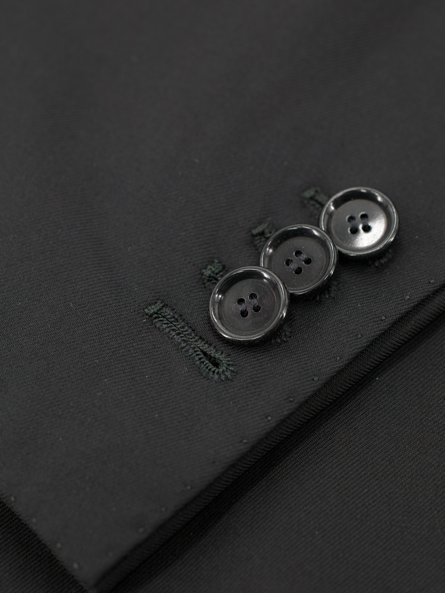 Cesare Attolini Black Super 130's Twill Suit