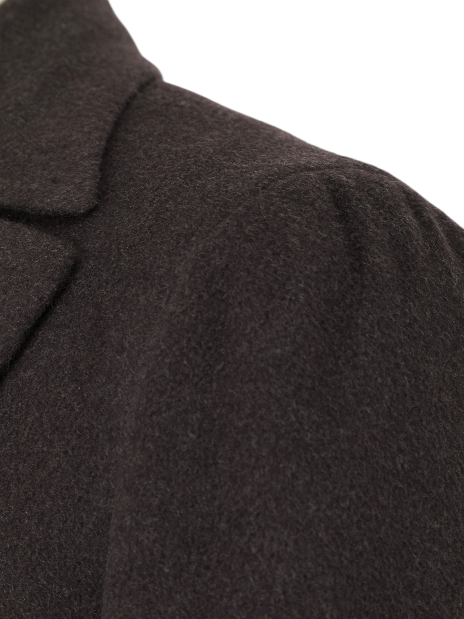 Cesare Attolini Deep Dark-Brown Pure Cashmere Sartorial Polo Coat