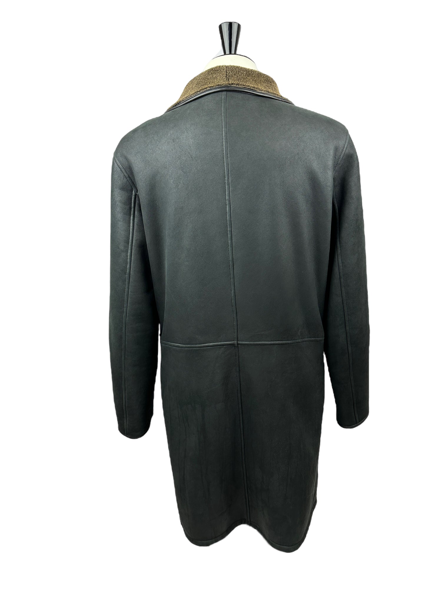 Ermenegildo Zegna Leather Shearling Coat