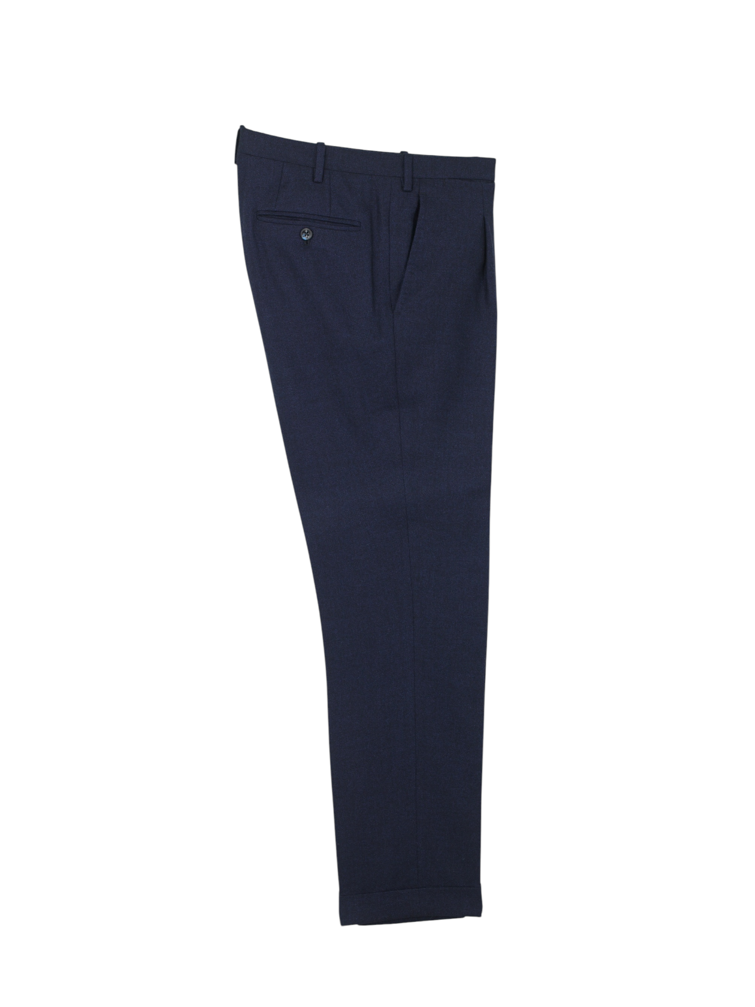 Kiton Navy Pure Cashmere Bicolor Micro-Pattern Winter Suit