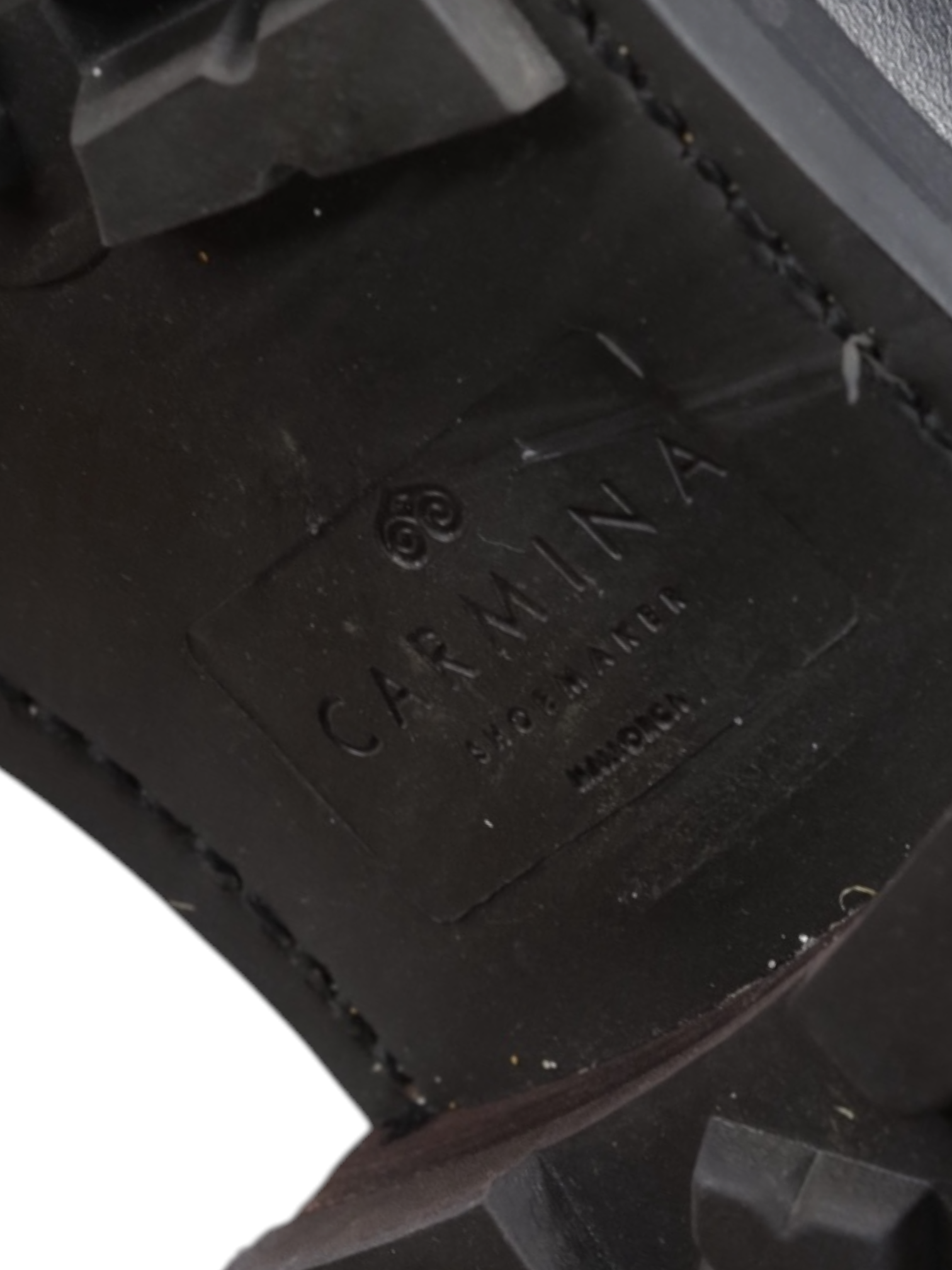 Carmina Black Funchal-Leather Commando-Sole Llubu Chelsea Boot