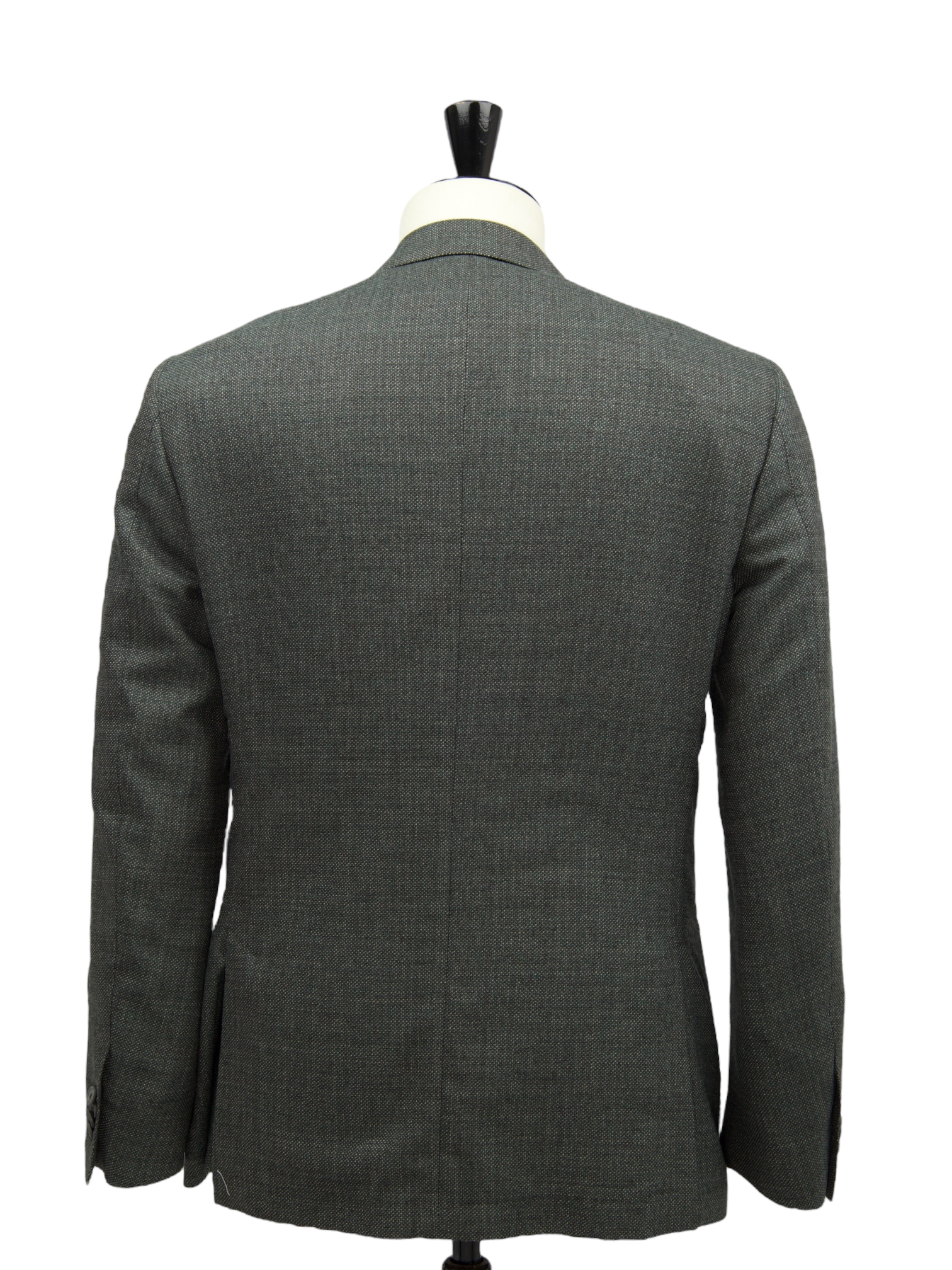 Corneliani Dusk Green Virgin Wool Bicolor Pinpoint Jacket