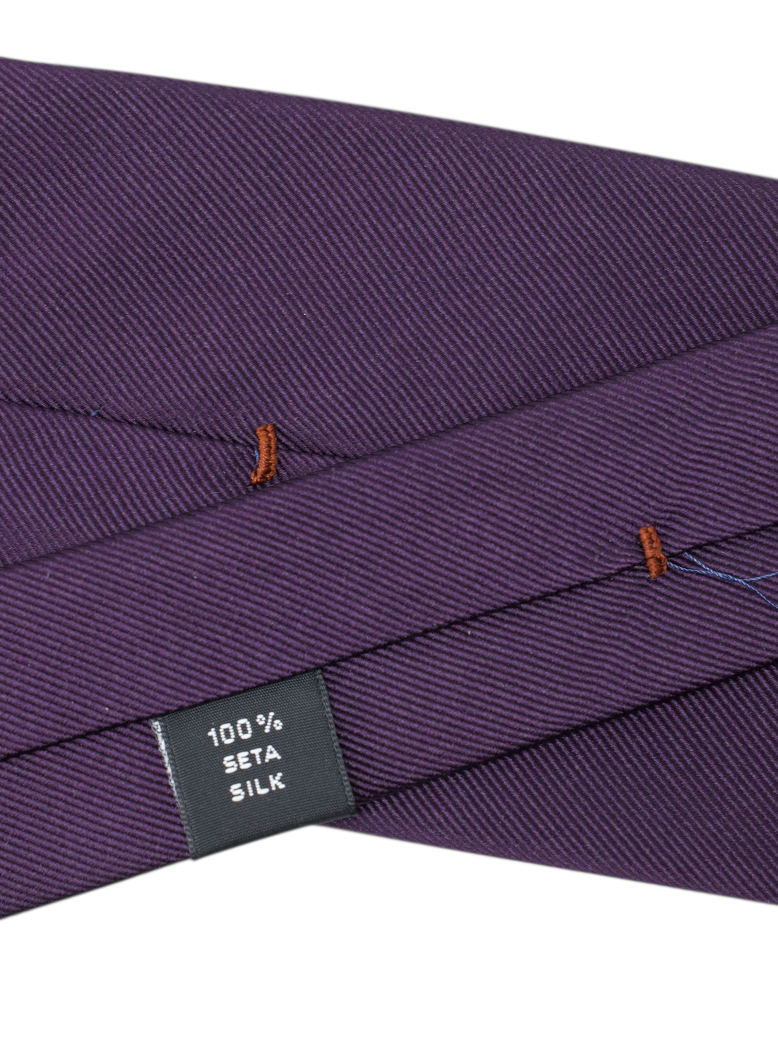 Cesare Attolini Dark Purple Handrolled Silk Tie