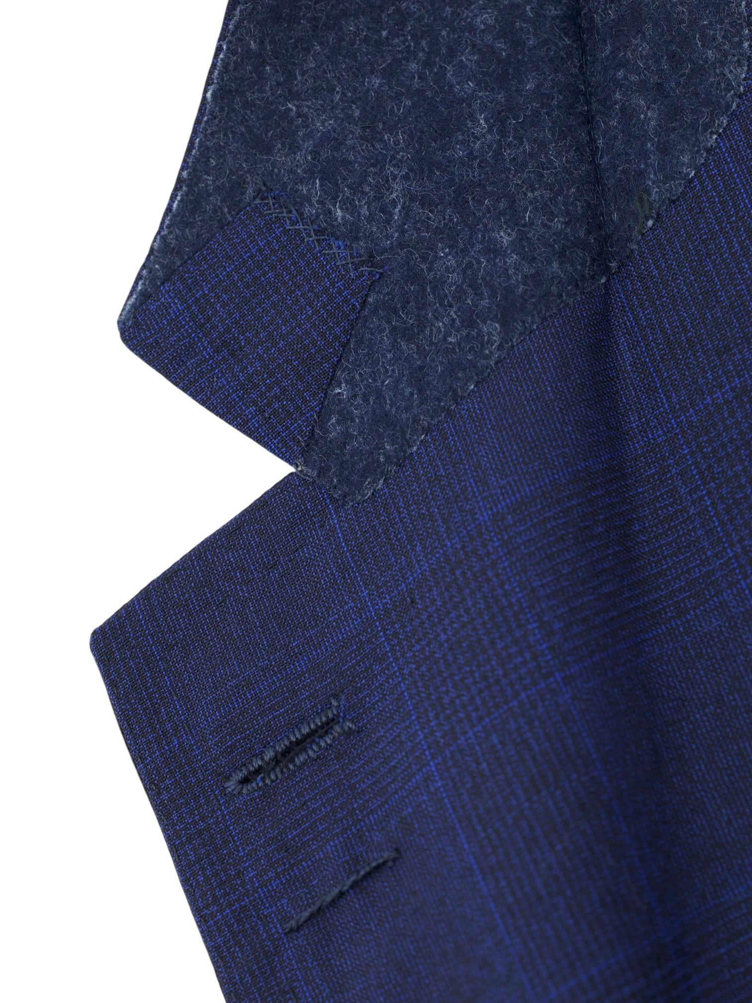 Cesare Attolini Navy & Royal Blue Super 130's Check Jacket