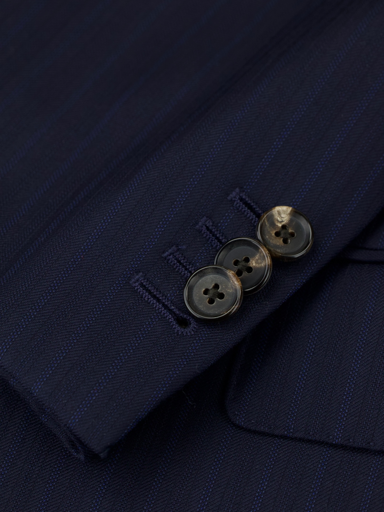 Caruso Navy Super 150's "Winter Australis" Pinstripe Boheme Suit + Extra Trousers