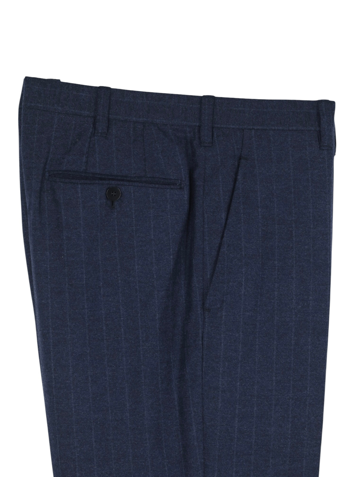 Cesare Attolini Steel Blue Cashmere-Silk Flannel Chalkstripe Suit