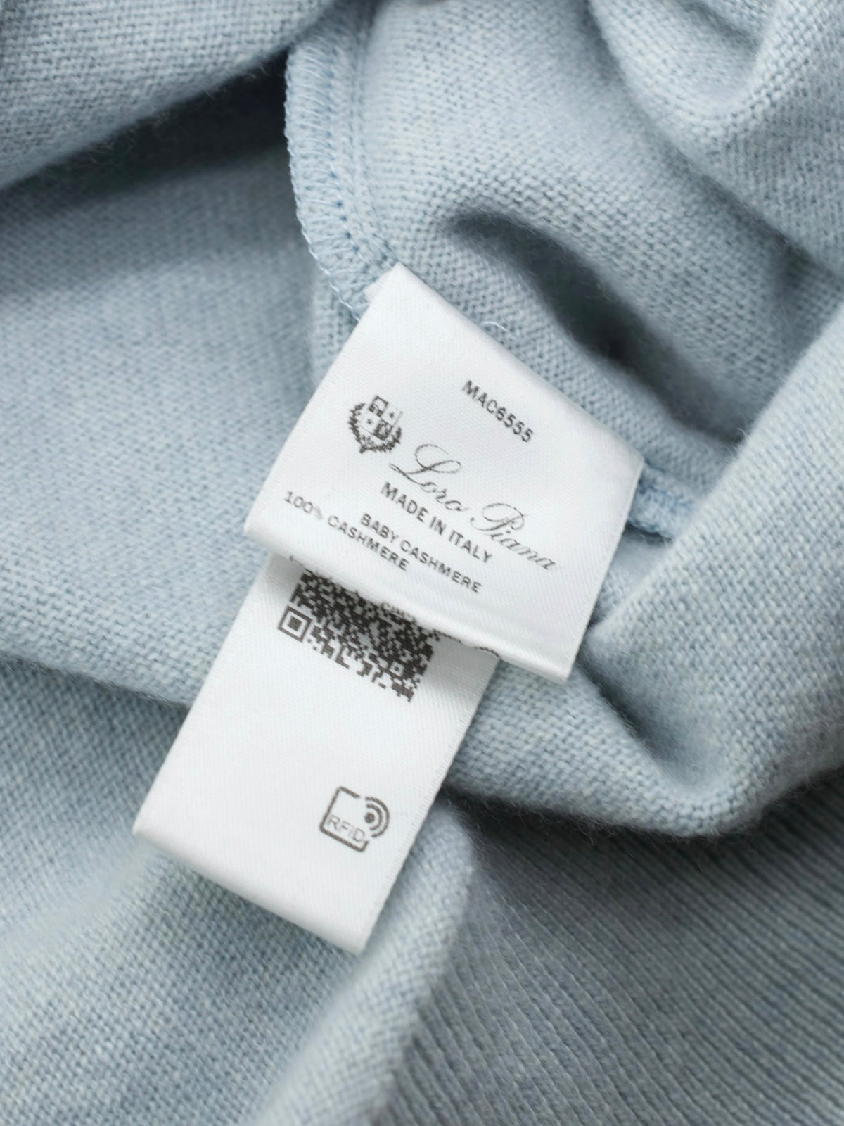 Loro Piana Slate Blue Baby-Cashmere Half-Zip Sweater