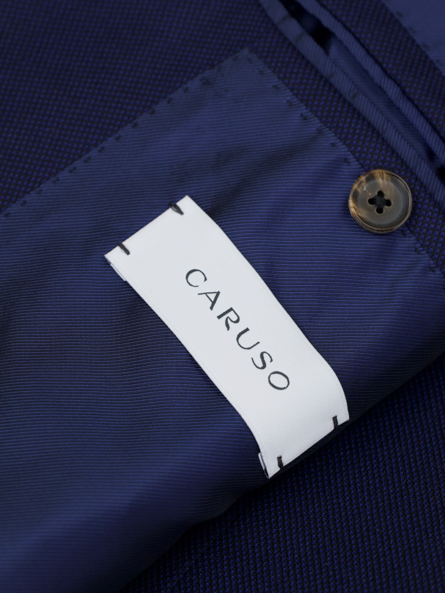 Caruso Dark Blue Super 150's "Winter Australis" Birdseye Boheme Suit + Extra Trousers