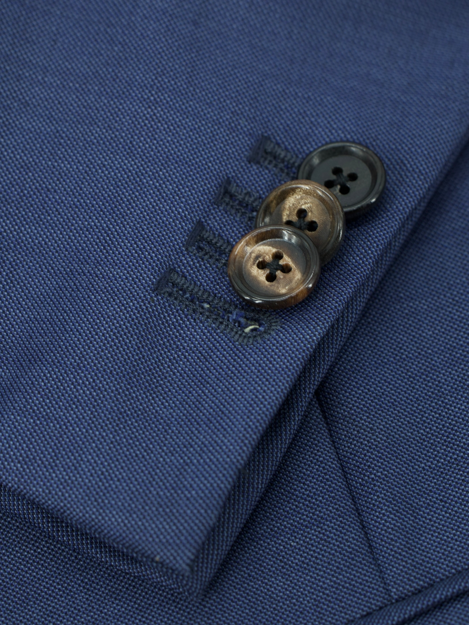 Caruso Steel Blue Super 130’s Sharkskin Suit