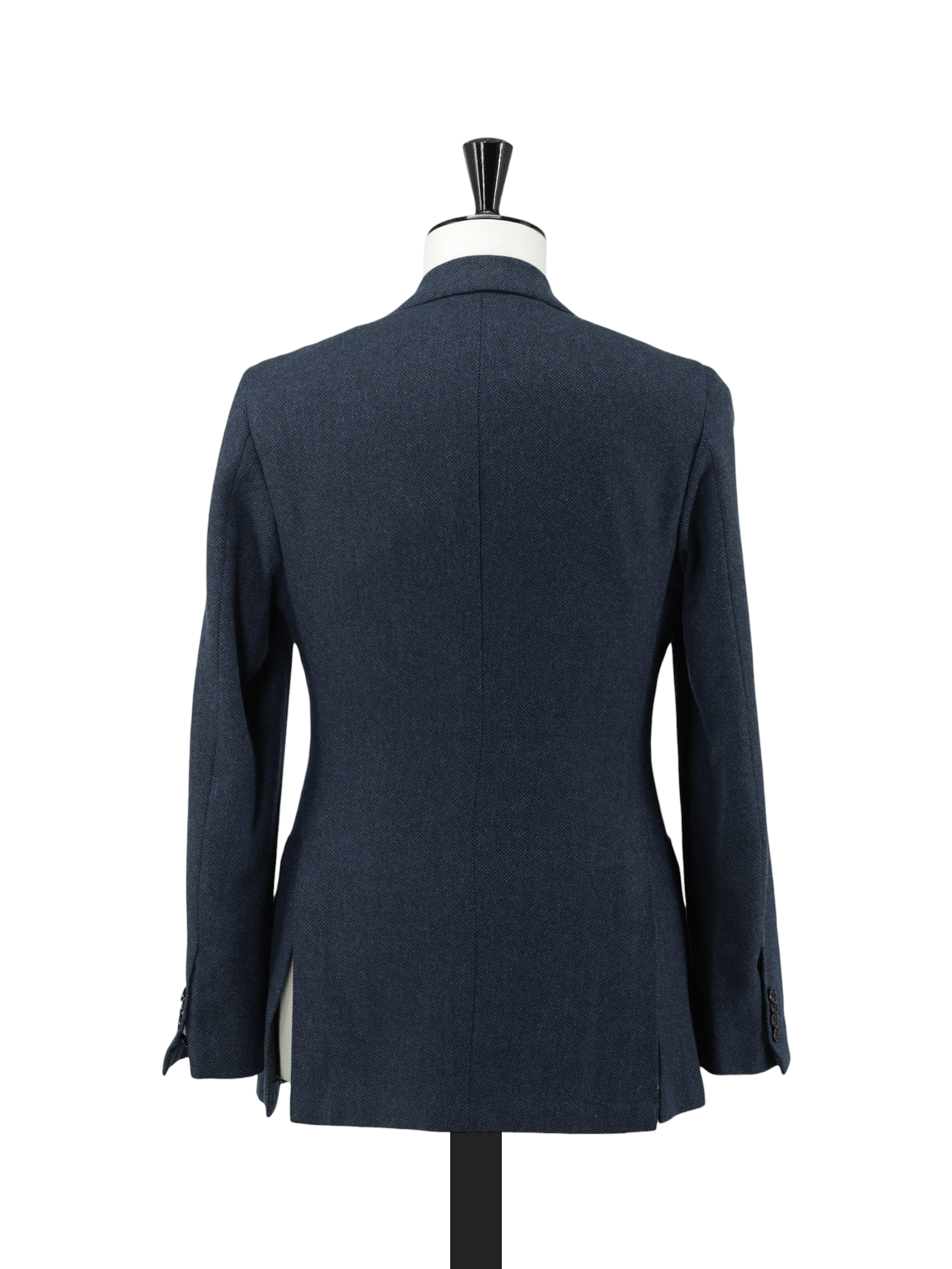 Kiton Dark Teal Pure-Cashmere Herringbone "Cipa 1960" Jacket