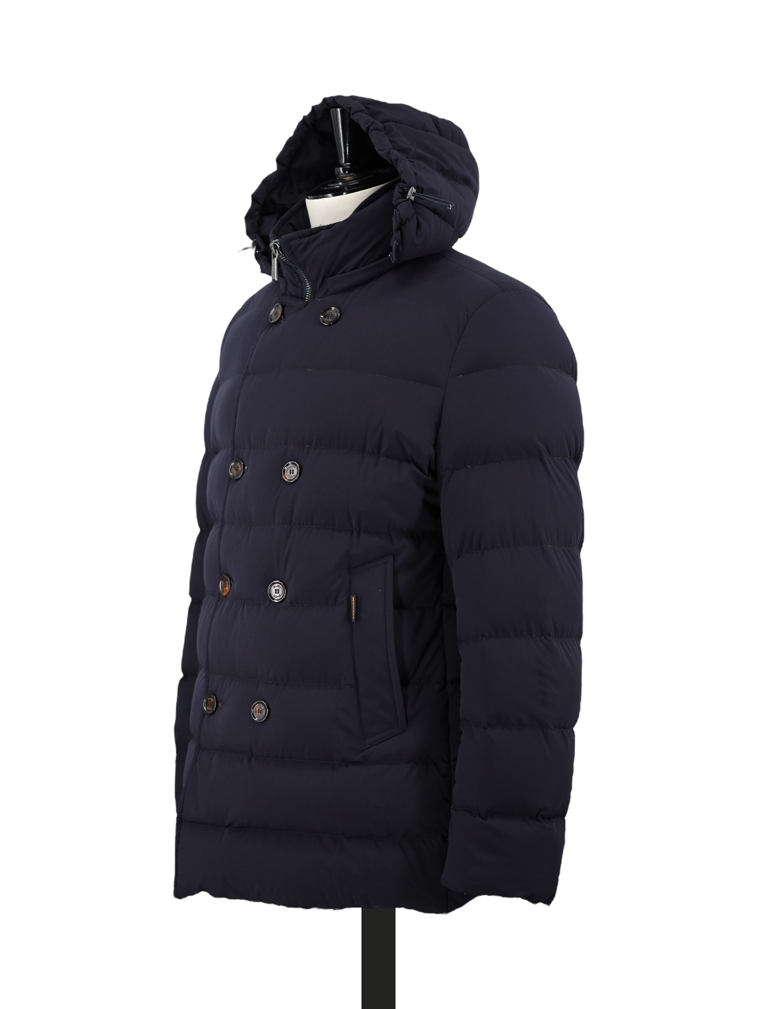 MooRER Black Down-Feather Padded Florio Puffer Jacket