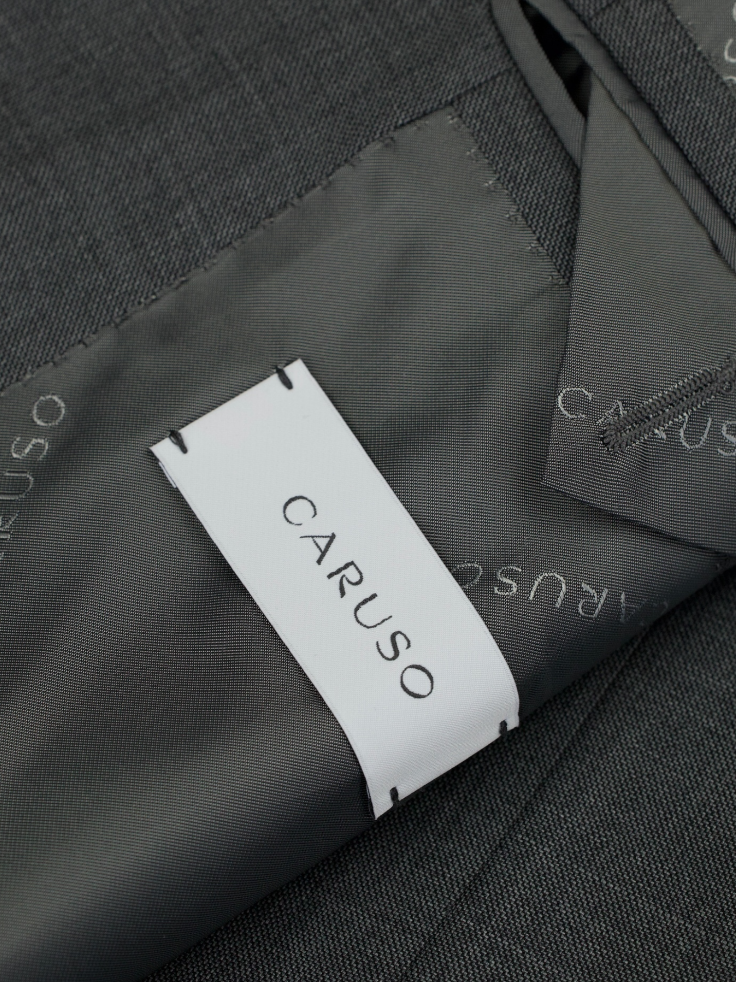 Caruso Mouse-Grey Super 150's "Australis" Sharkskin Boheme Suit + Extra Trousers