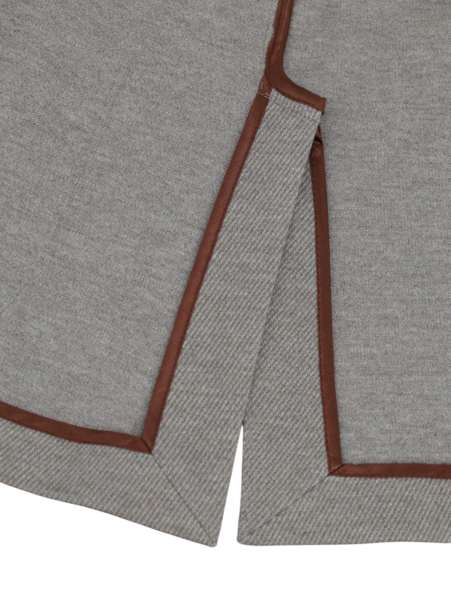 Mandelli Taupe Double-Faced Wool & Cotton Unconstructed Jacket