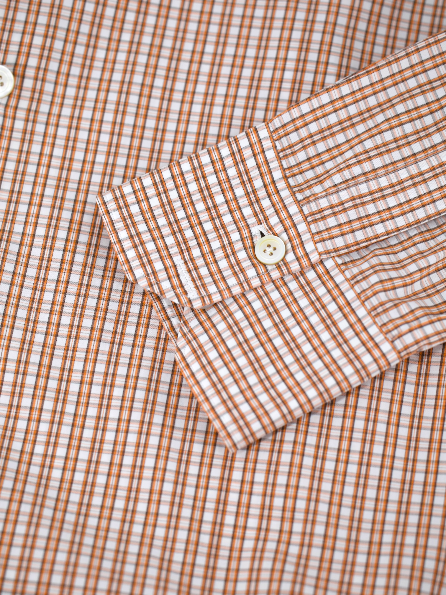 Kiton White & Red Cotton Gingham Check Button-Down Shirt