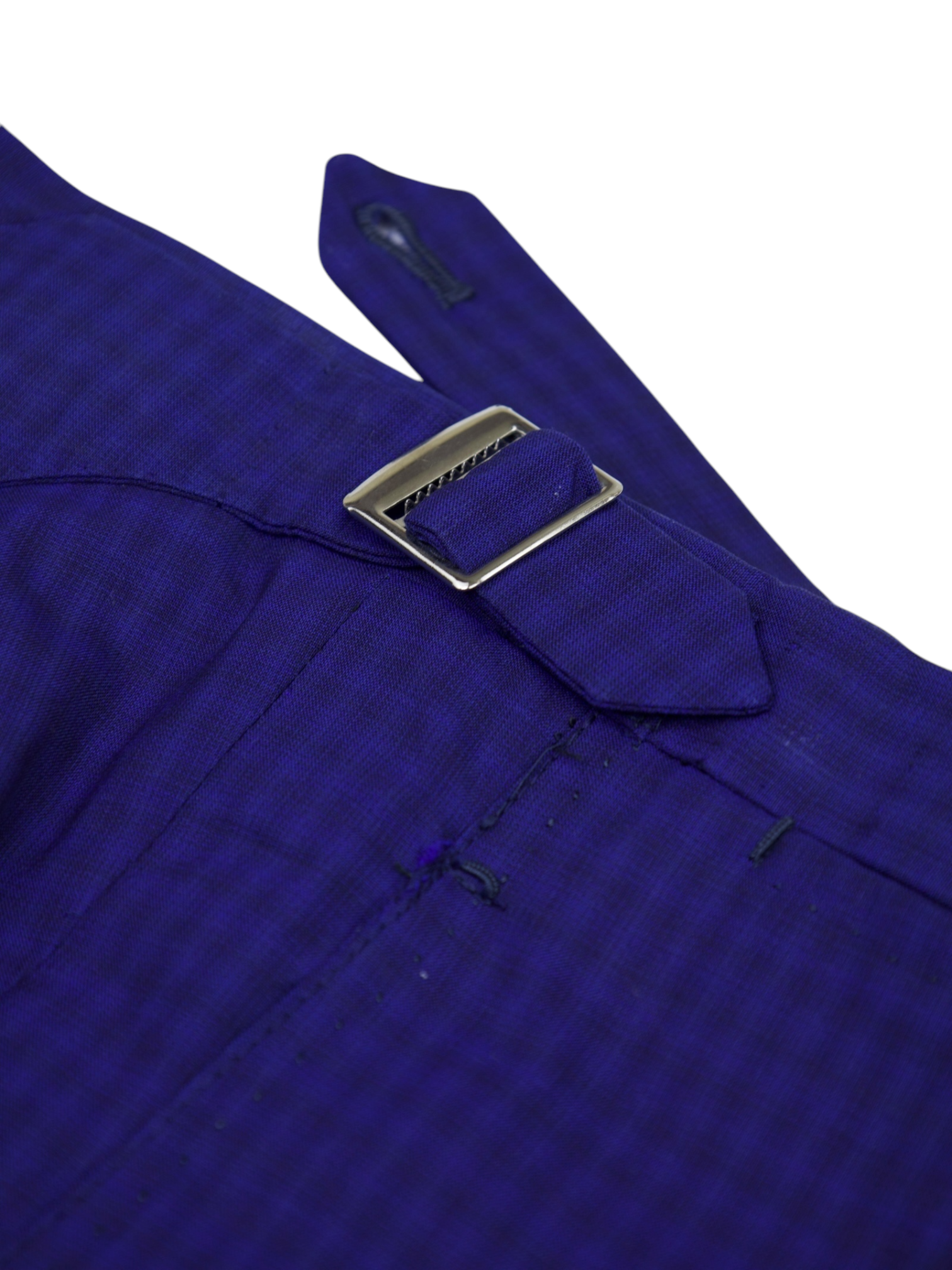 Kiton Bright Blue Fine Wool Gingham Check Suit