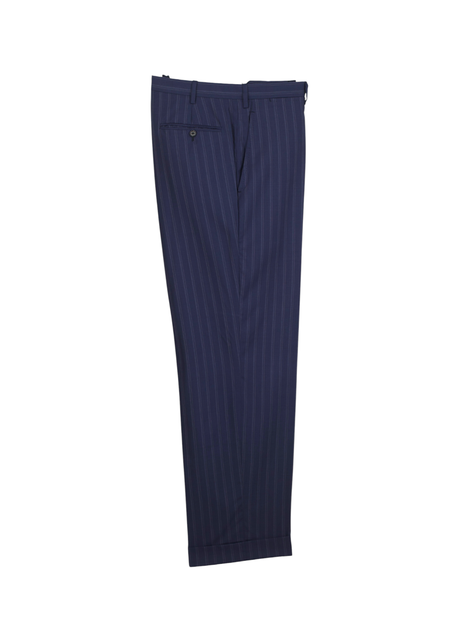 Kiton Dark Blue 14-Micron "Blanc Blu" Vintage-Pinstripe Suit