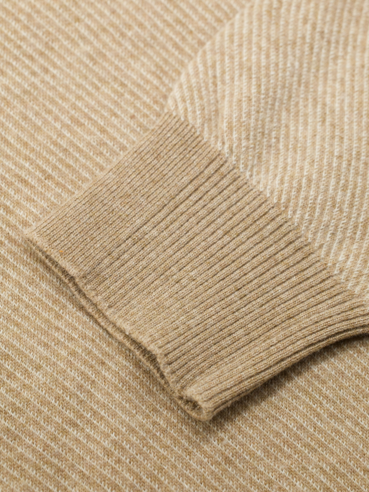 Loro Piana Caramel Brown Pure-Cashmere Roadster Pull Half-Zip Sweater