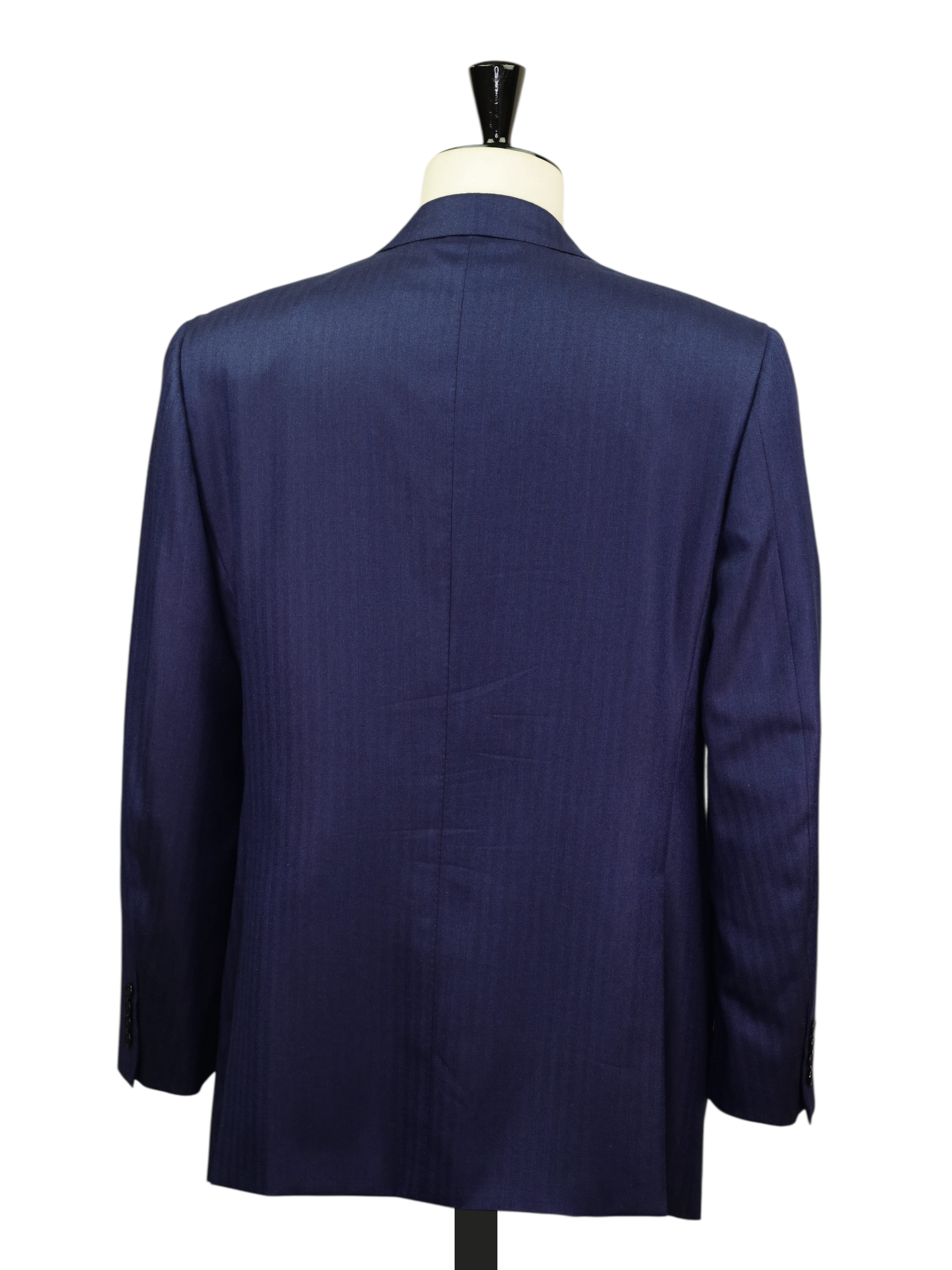 Brioni Royal Blue Cashmere & Silk Herringbone Parlamento Jacket