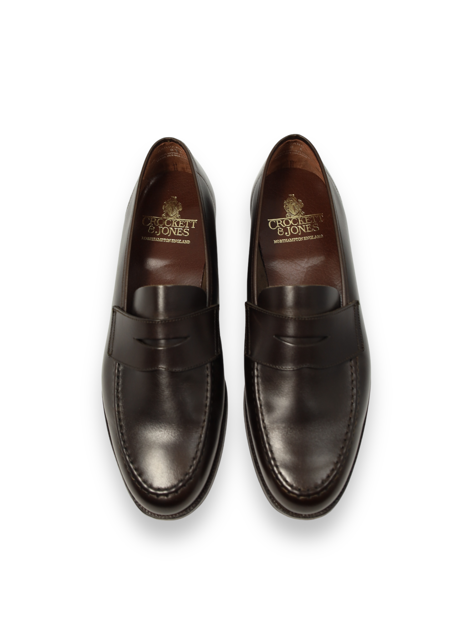 Crockett & Jones Chocolate Brown Harvard Penny Loafer