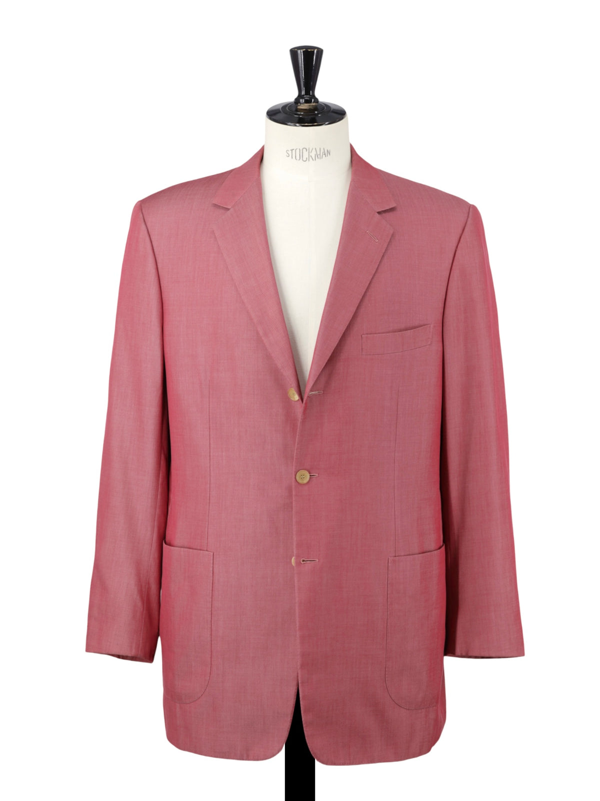 Brioni Coral Pink Silk & Cotton Twill "Prossimo" Summer Jacket