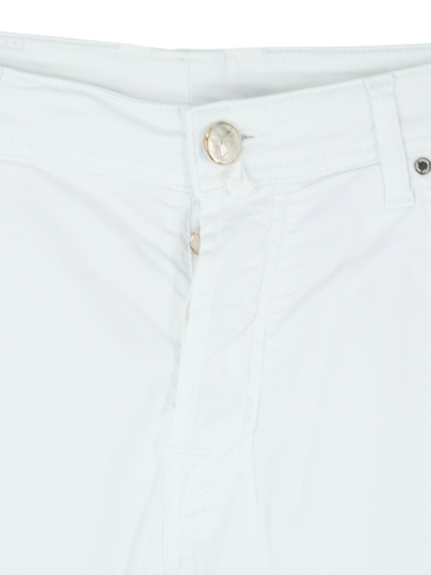 Jacob Cohen White Cotton, Lycocell & Stretch 5-Pocket Jeans