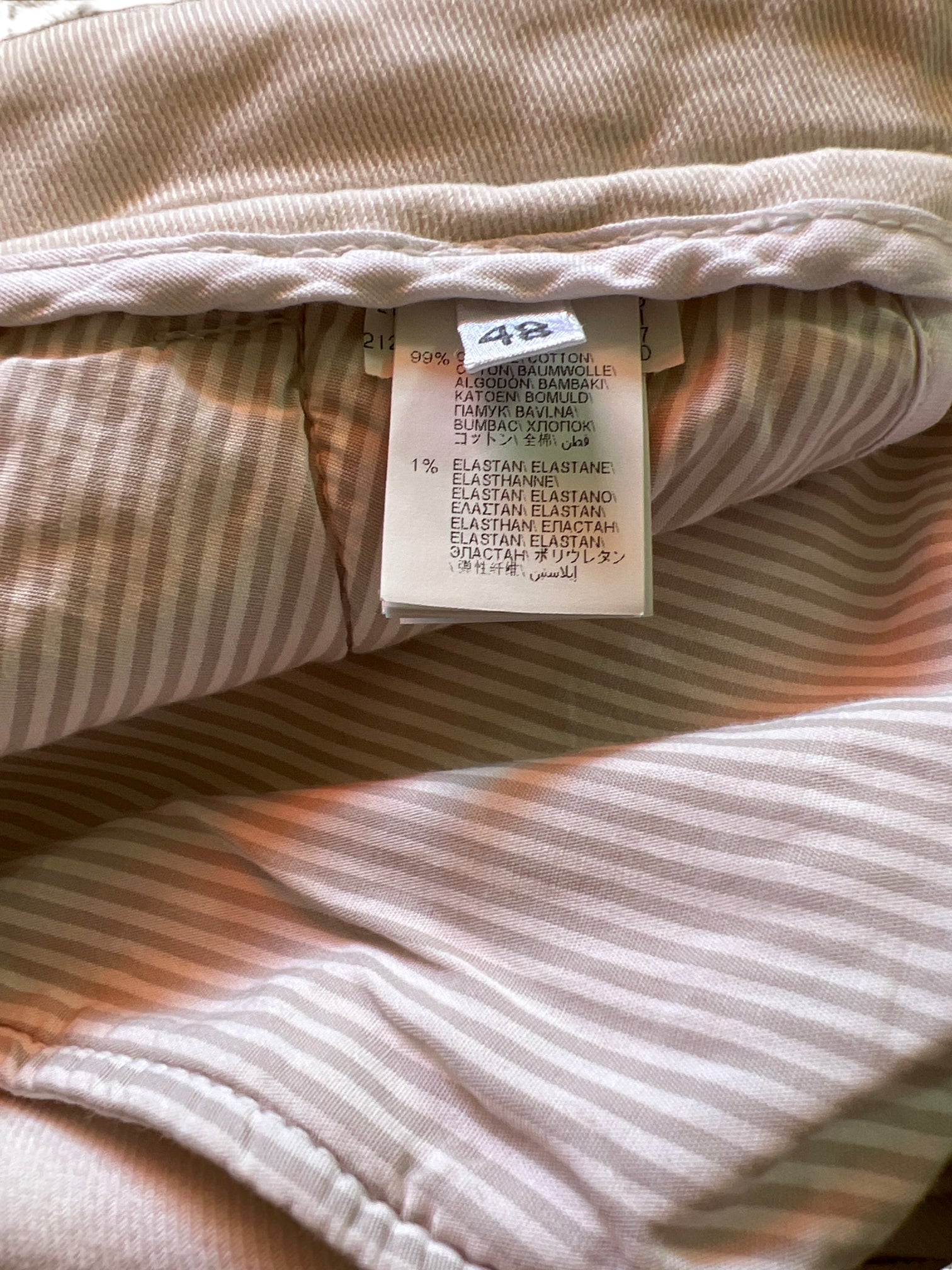 Brunello Cucinelli gebroken witte cargobroek