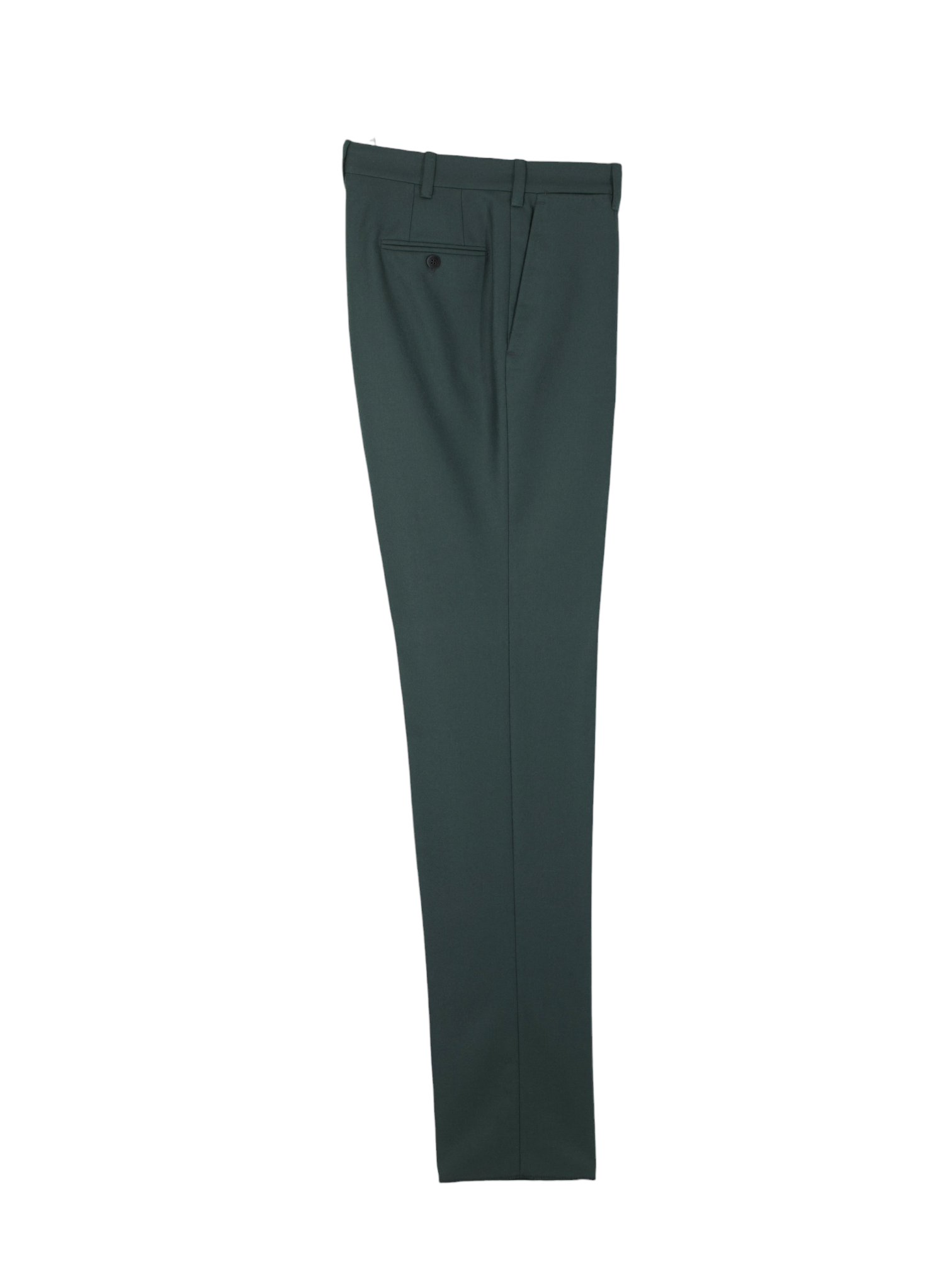 Sartoria Voglio Forest Green Wool-Flannel "Caccioppoli" Sartorial Trousers