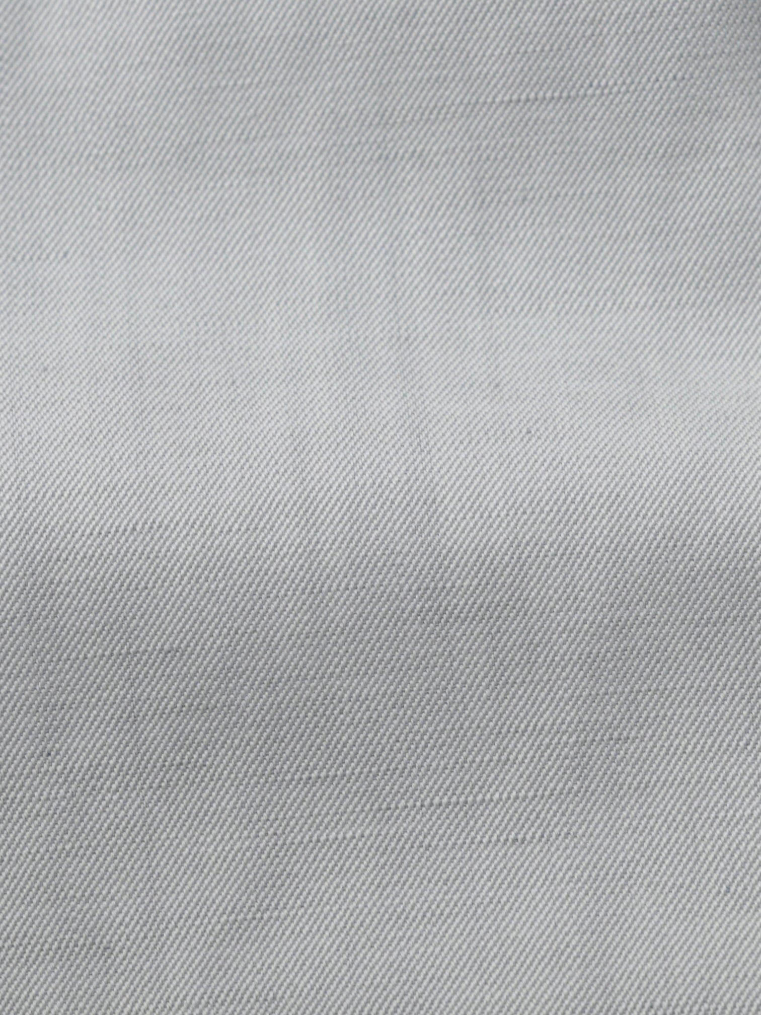 Corneliani Light Grey Virgin Wool & Linen Trousers