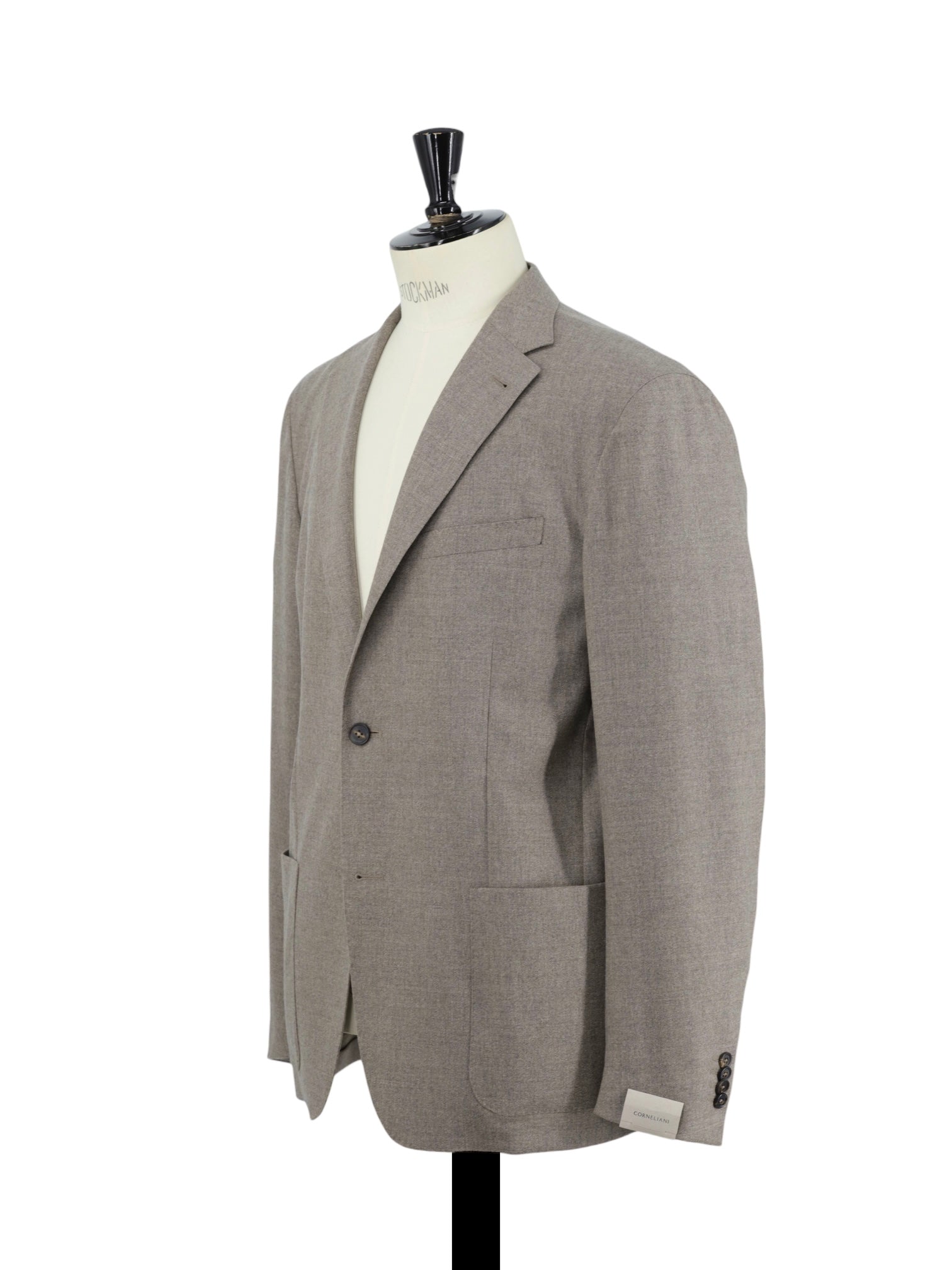 Corneliani Light Brown Wool, Cashmere & Stretch Unlined "Whisper" Jacket