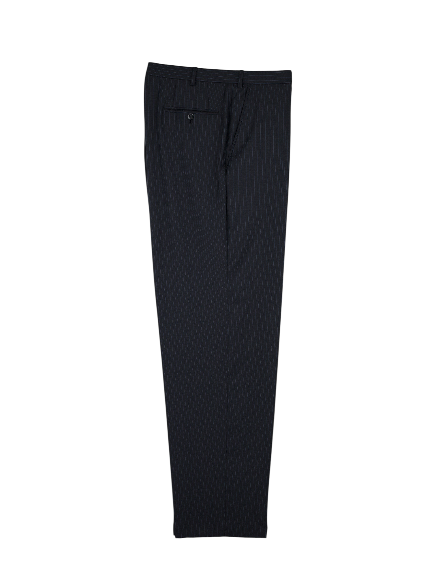 Brioni Anthracite & Light Blue Wool Pinstripe Palatino Suit