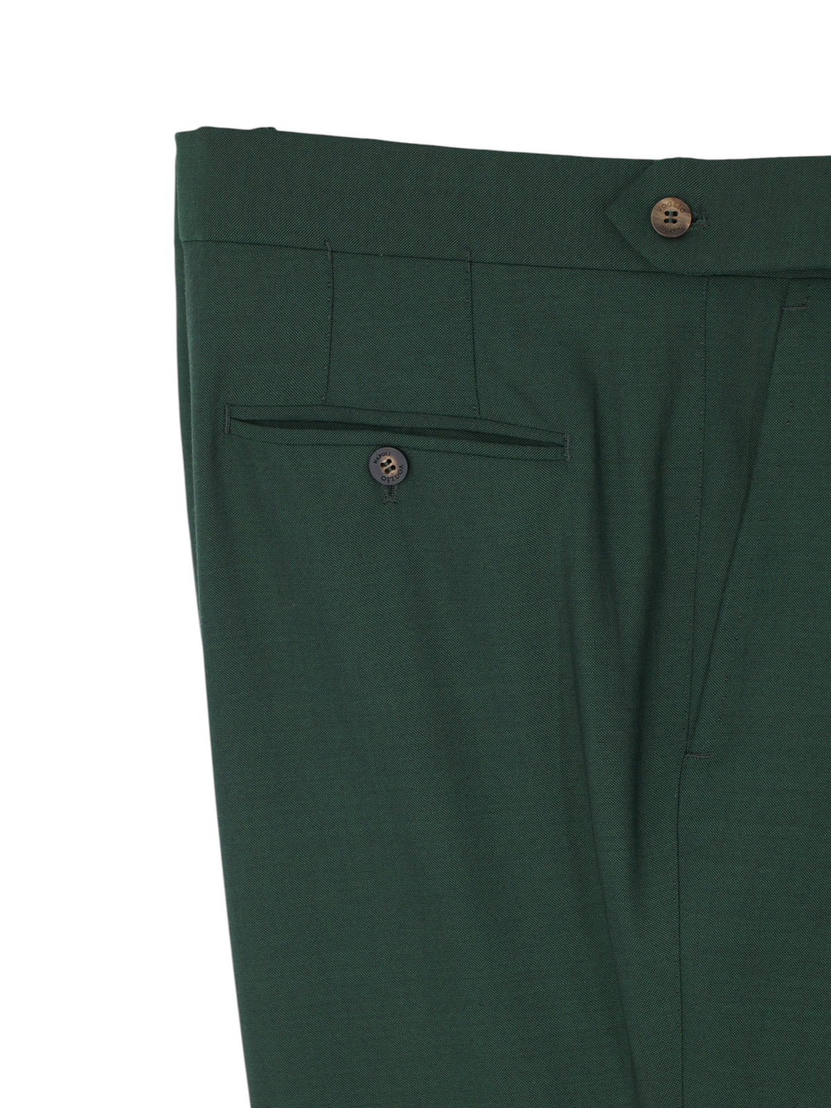 Sartoria Voglio Racing Green "Fresco Lite" Wool Sartorial Trousers